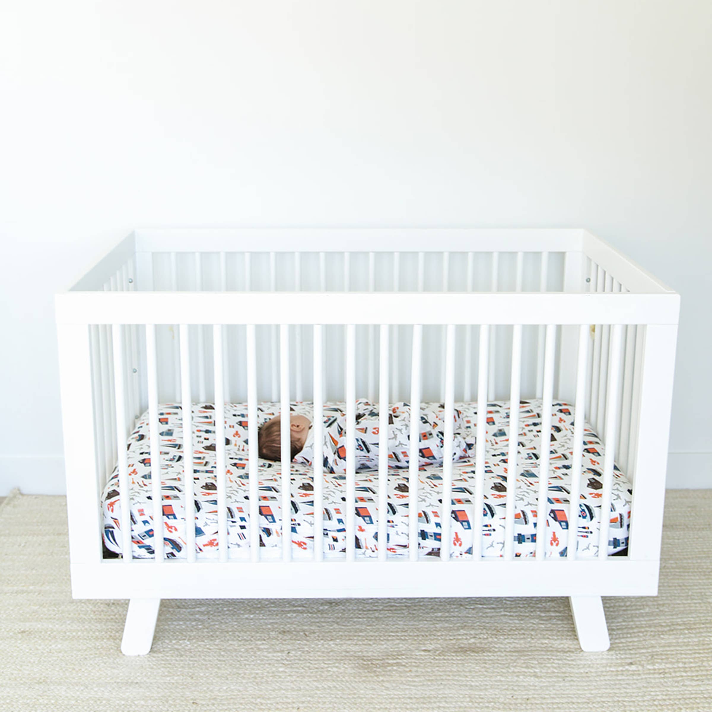 Nautical Oh-So-Soft Muslin Crib Sheet