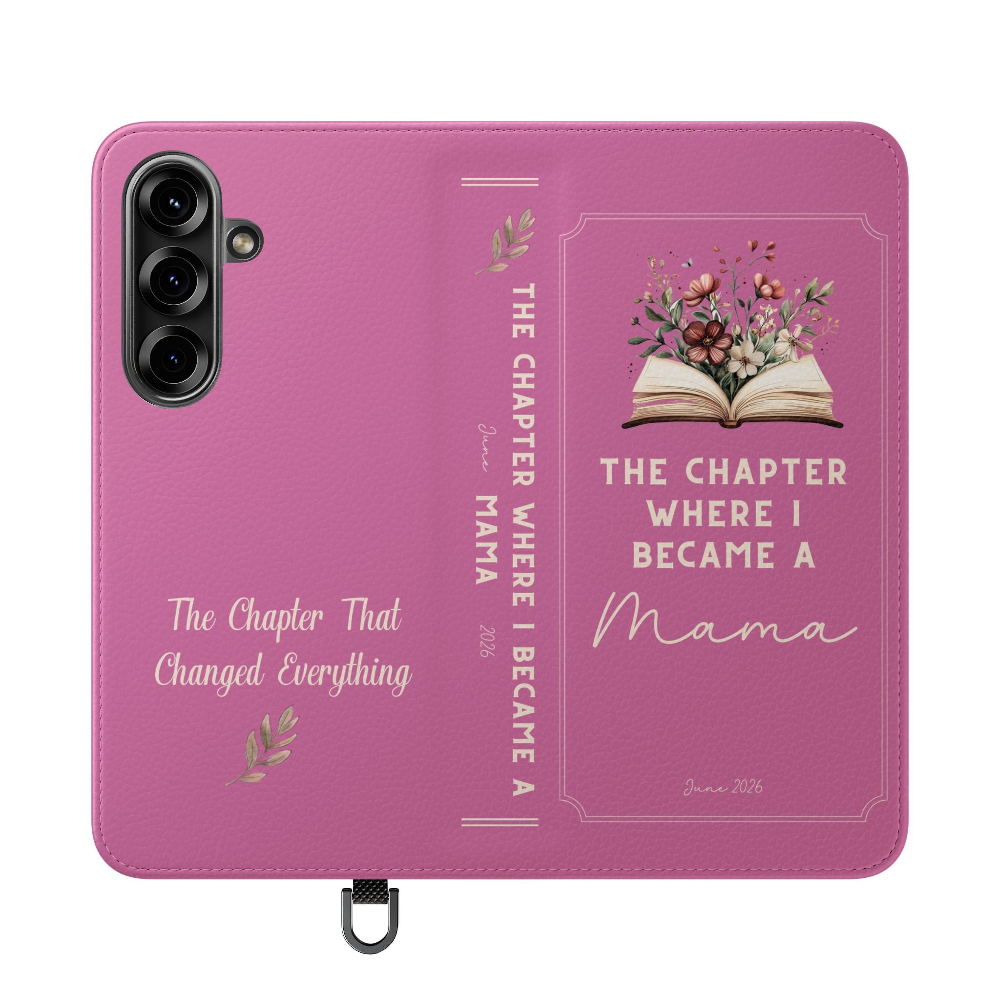 Custom "First Chapter" Book Phone Case for New Moms