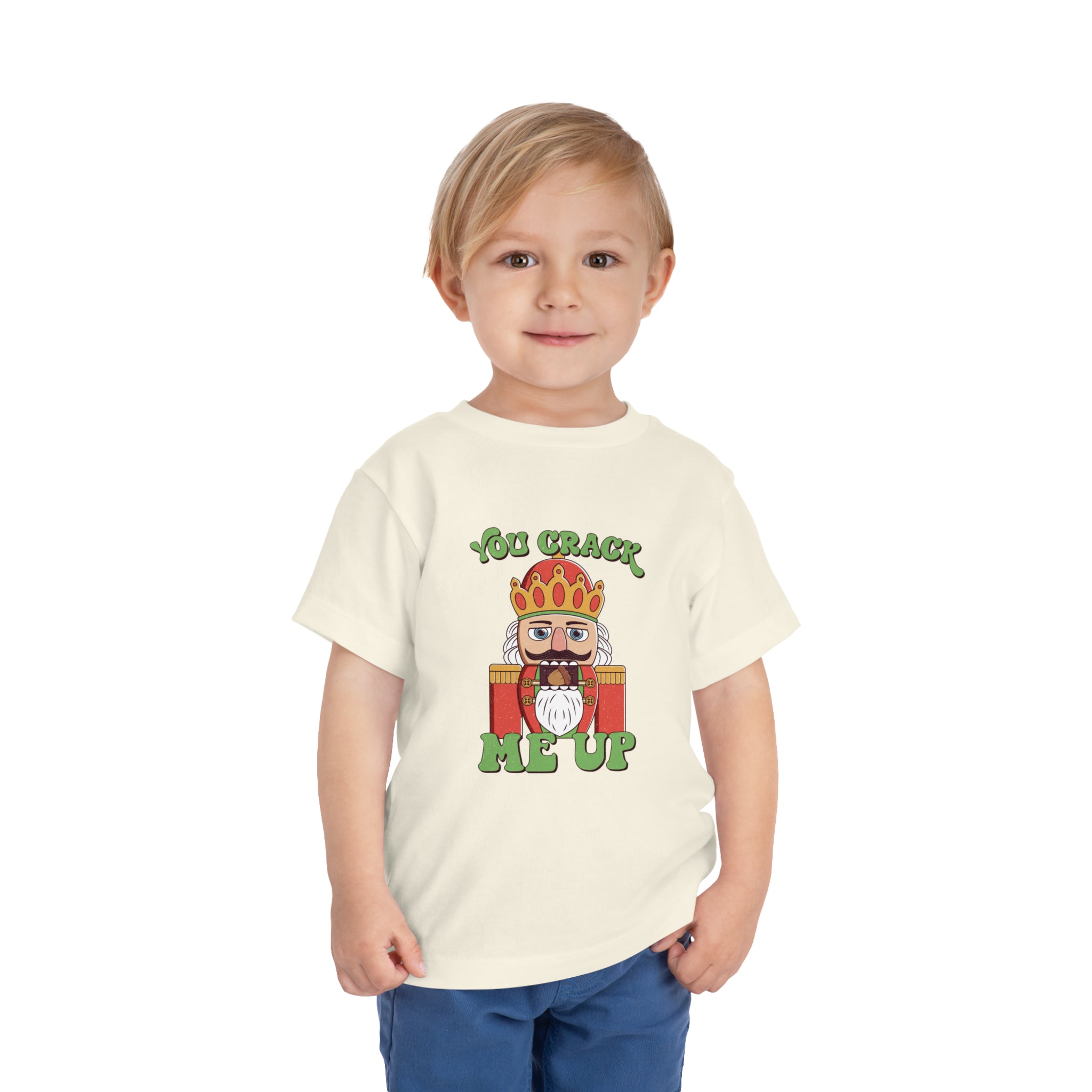 Toddler Christmas Shirt - You Crack Me Up Nutcracker Kids Christmas Shirt - Holiday Natural Infant, Toddler & Youth Tee - Gathering Littles