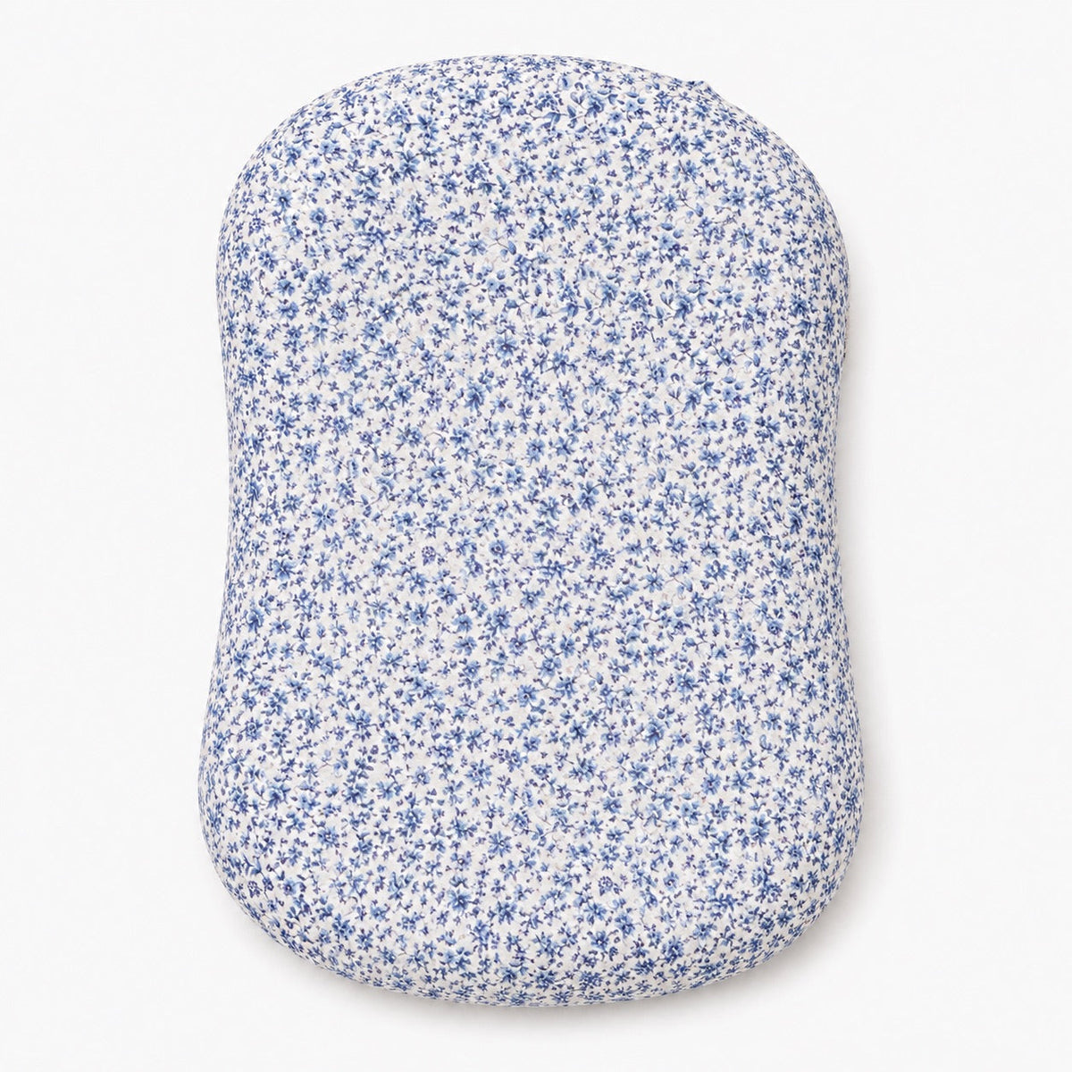 Blue Floral Ruffle Baby Lounger Cover