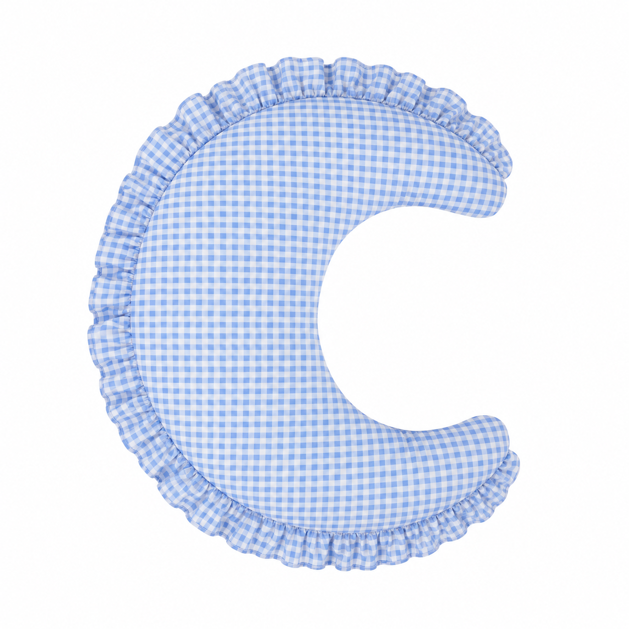 Gingham Feeding Support Ruffle Nursing Pillow Cover