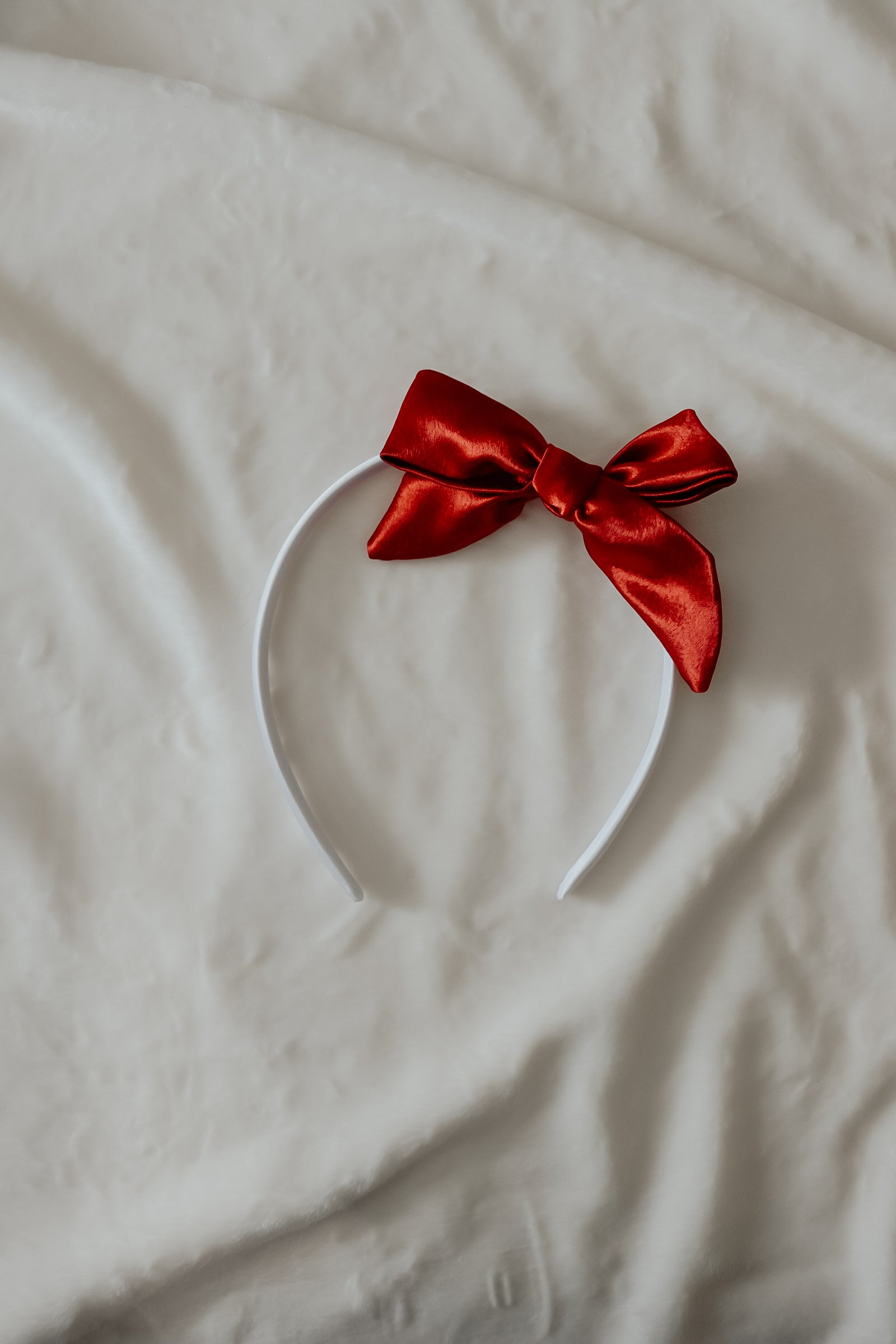 Berry Satin Baby Bow Headbands