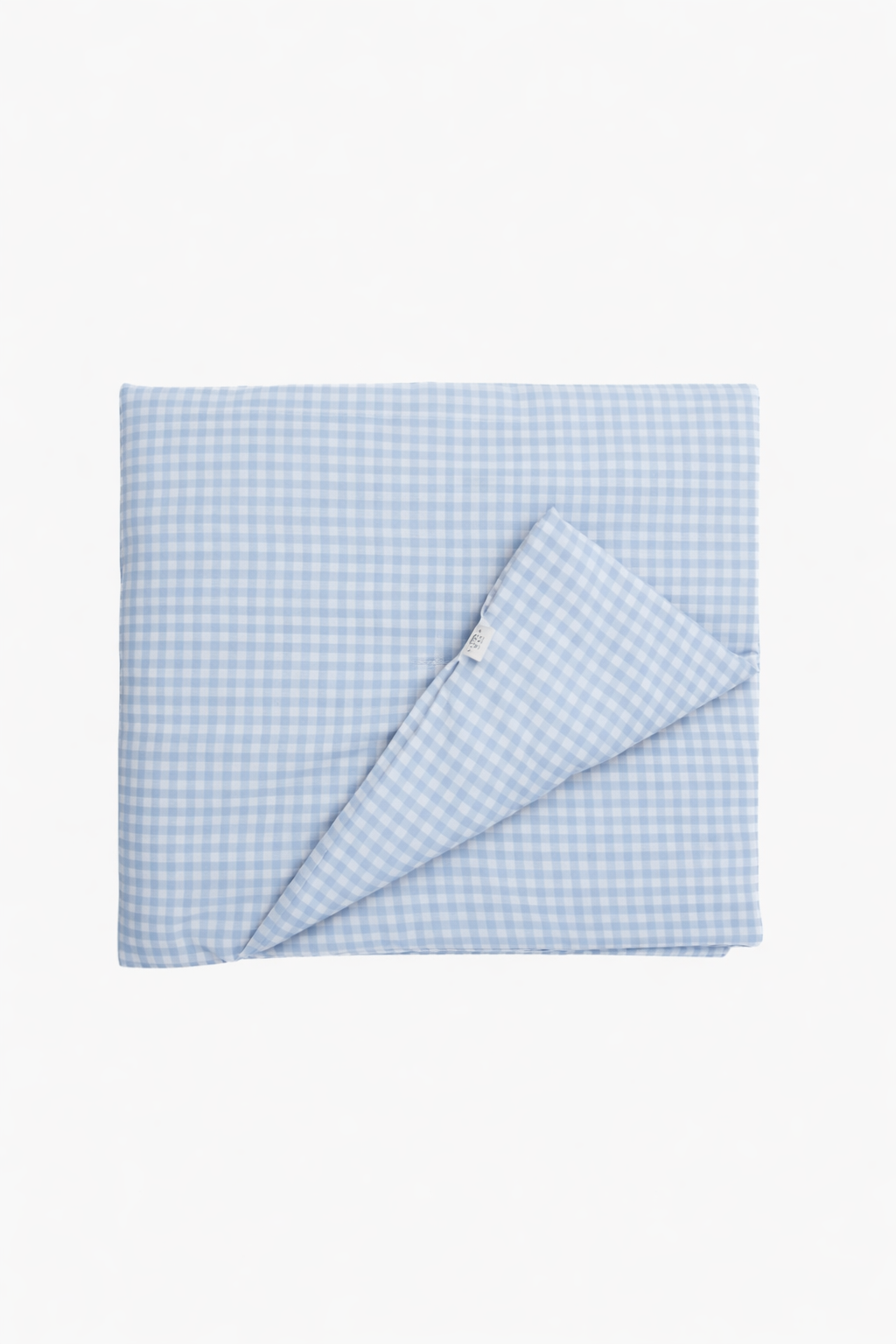 Blue Gingham Crib Quilted Blanket