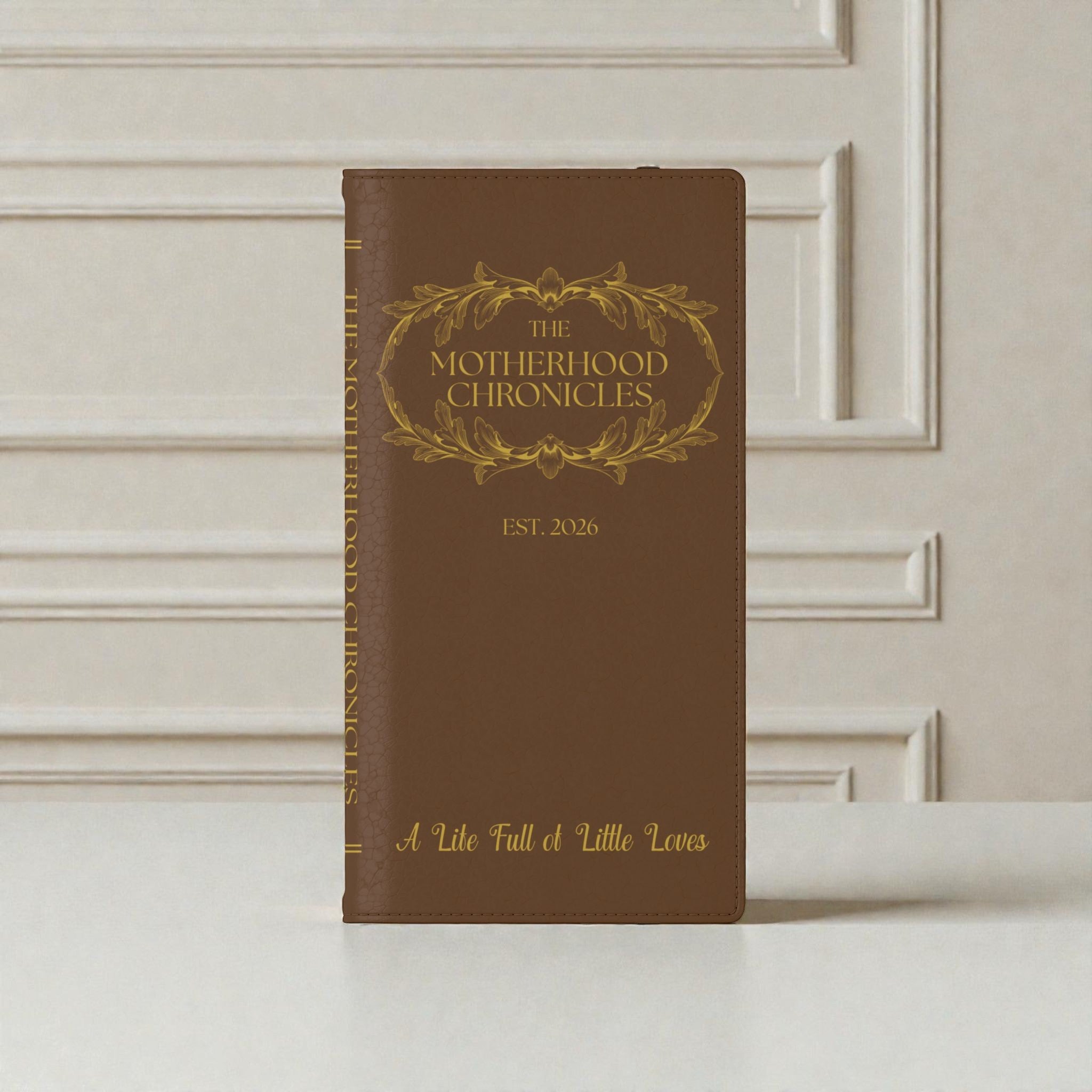 Motherhood Chronicles Faux-Leather Book Phone Case