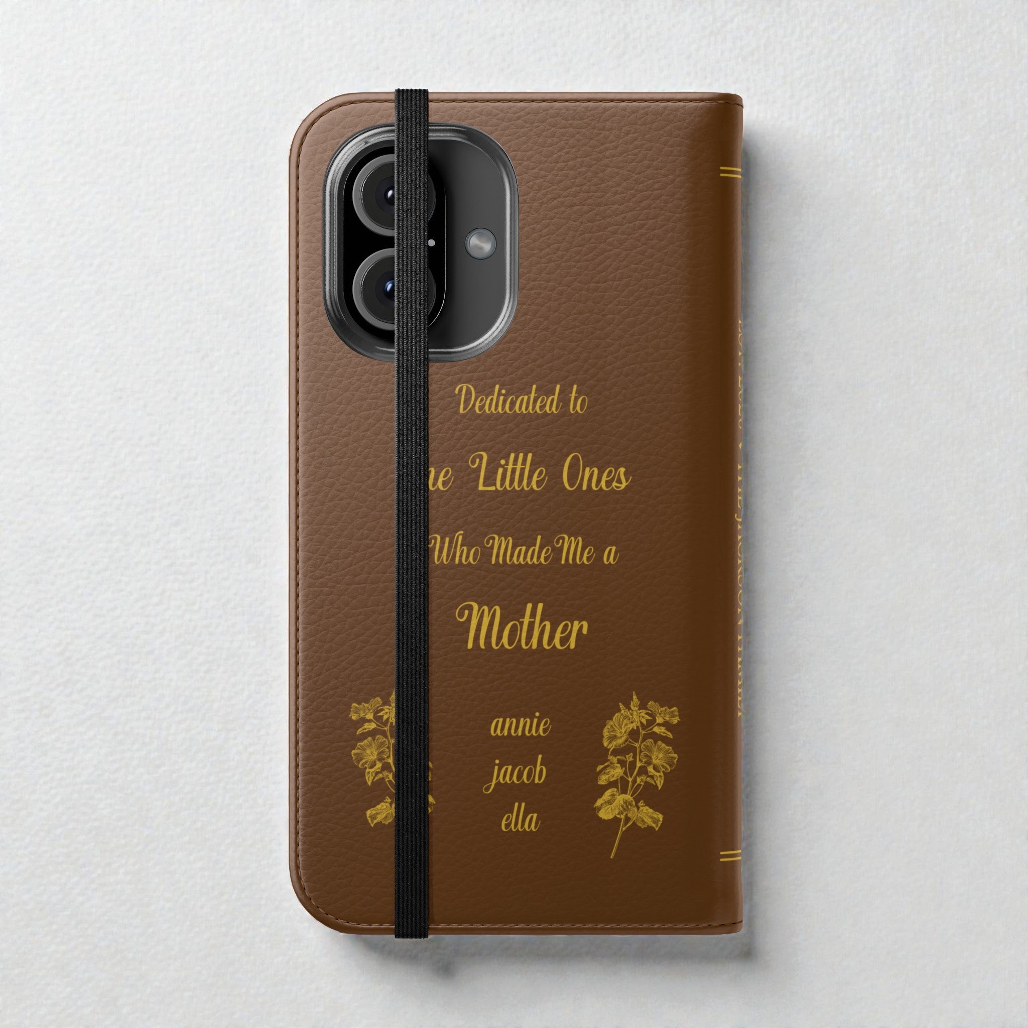 Motherhood Chronicles Faux-Leather Book Phone Case