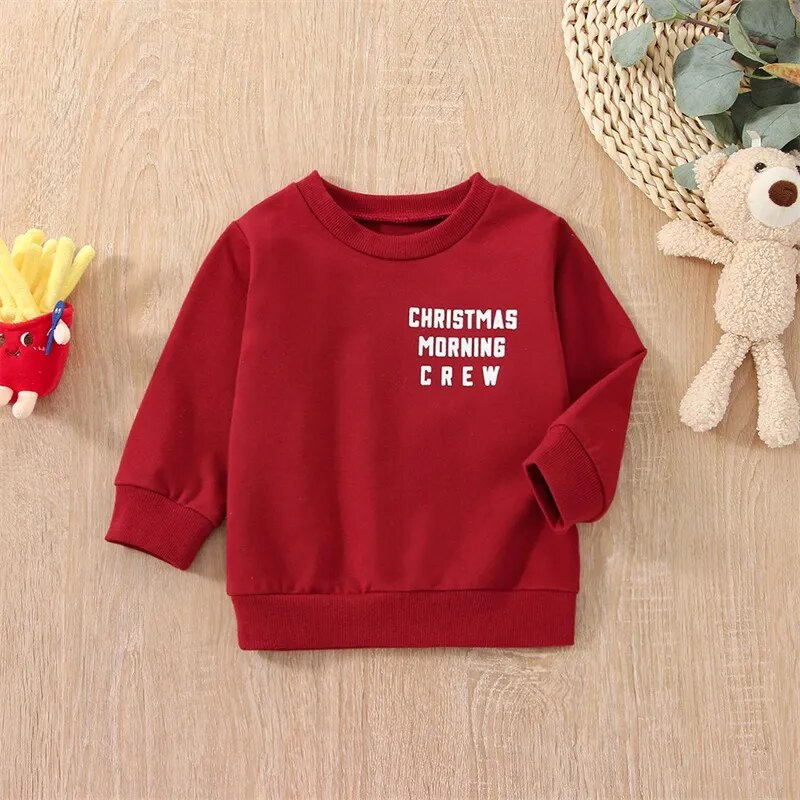 Toddler Christmas Pullover "Christmas Morning Crew" - Gathering Littles