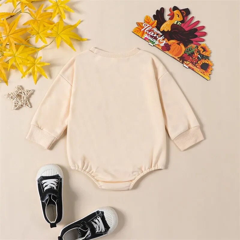 Thanksgiving Day "Leg Day" Long-Sleeved Onesie - Gathering Littles