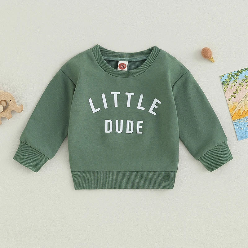 Baby & Toddler "Little Dude" Sweatshirt - Gathering Littles