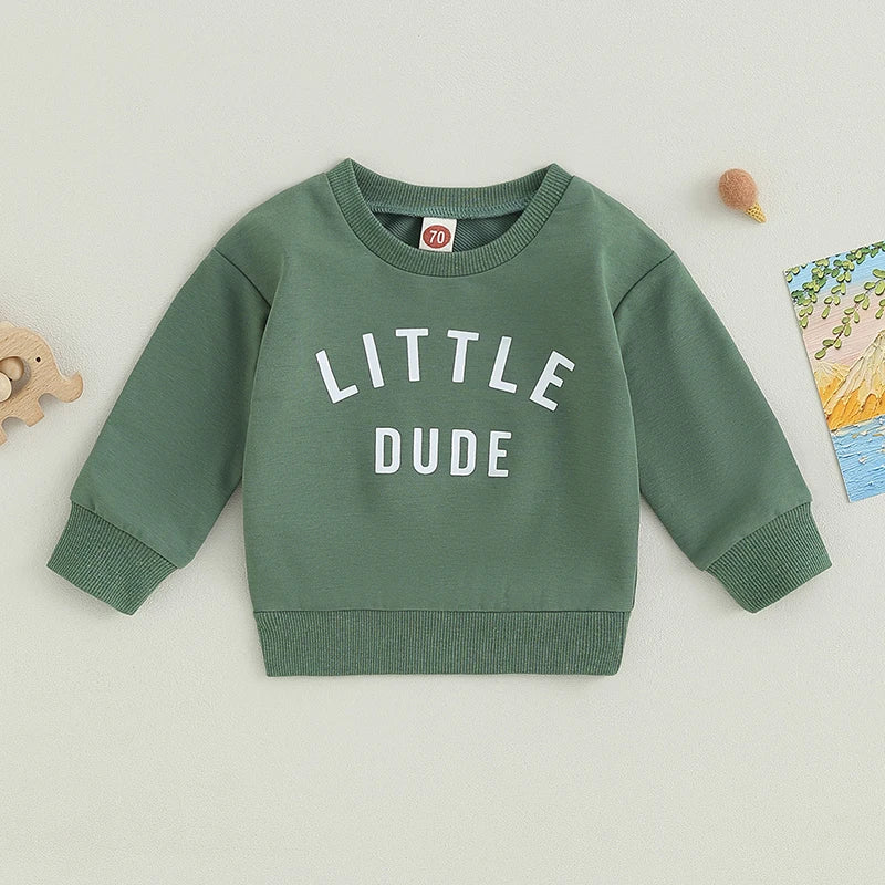 Baby &amp; Toddler &quot;Little Dude&quot; Sweatshirt - Gathering Littles