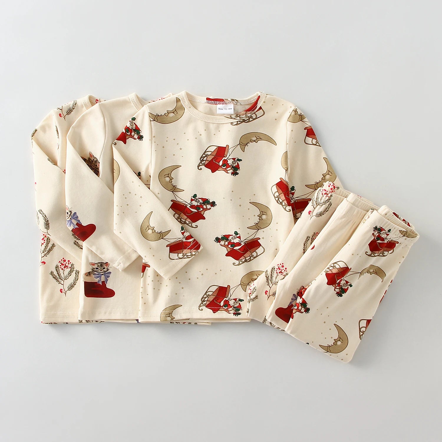 Baby & Toddler Christmas Santa Pajamas Set For Boys and Girls - Gathering Littles