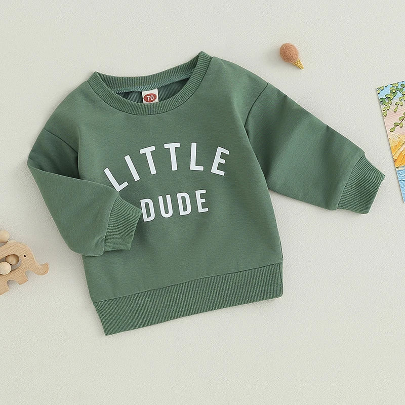 Baby & Toddler "Little Dude" Sweatshirt - Gathering Littles