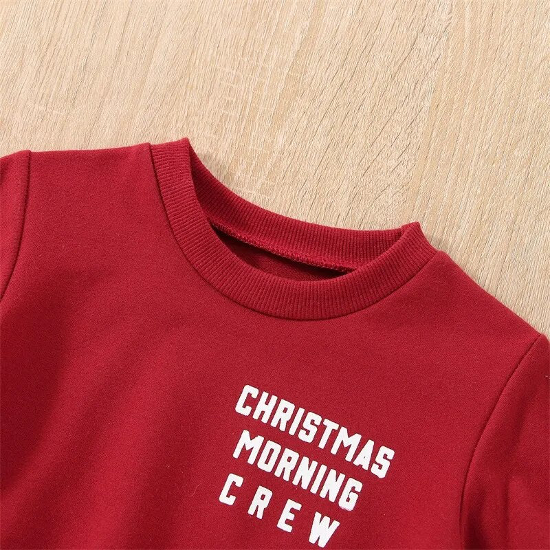 Toddler Christmas Pullover "Christmas Morning Crew" - Gathering Littles