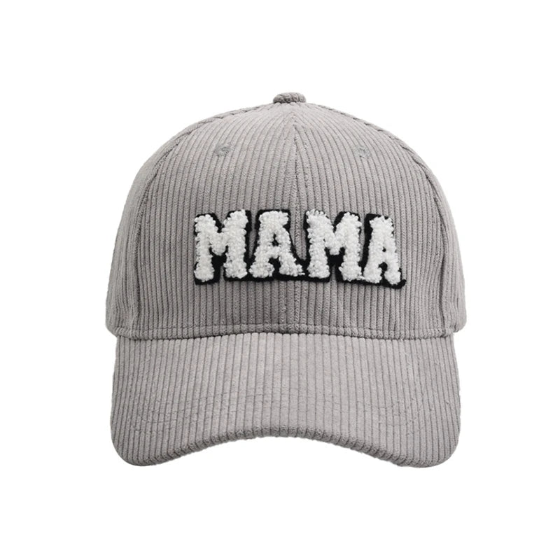 Mommy and Me Matching Corduroy Baseball Cap – Matching Hats for Mom and Child, Adjustable Corduroy Hat