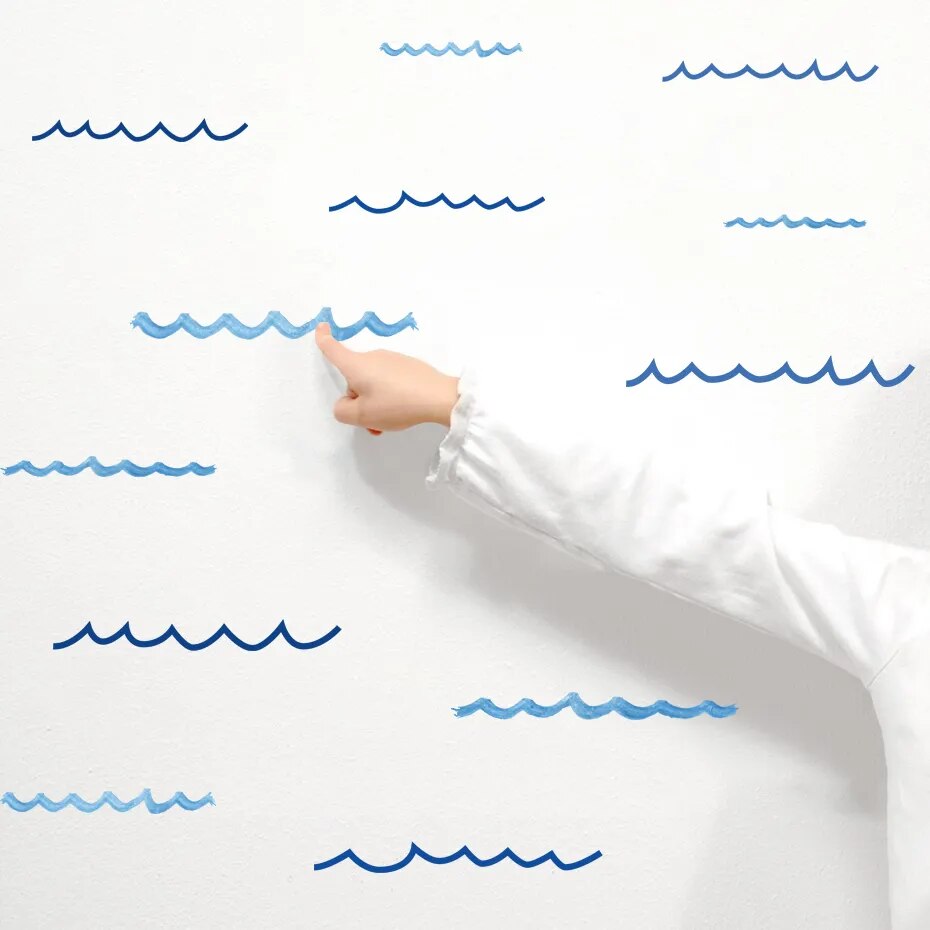Ocean Waves Nursery Wall Decals - Gathering Littles