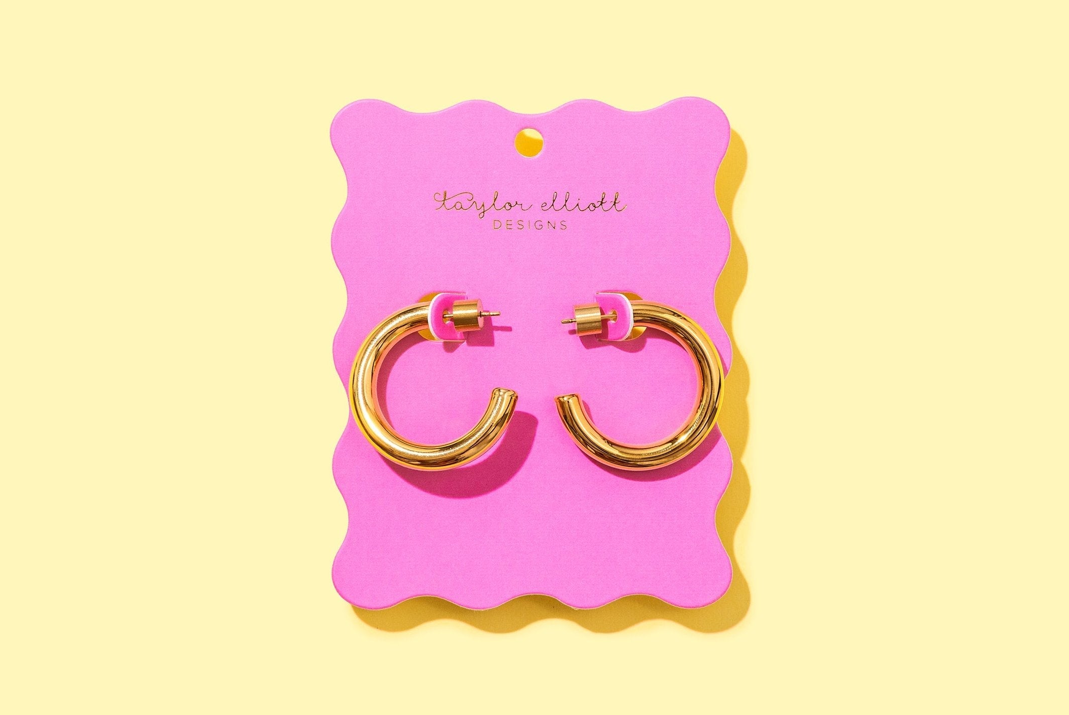 Terry Gold Medium Hoops