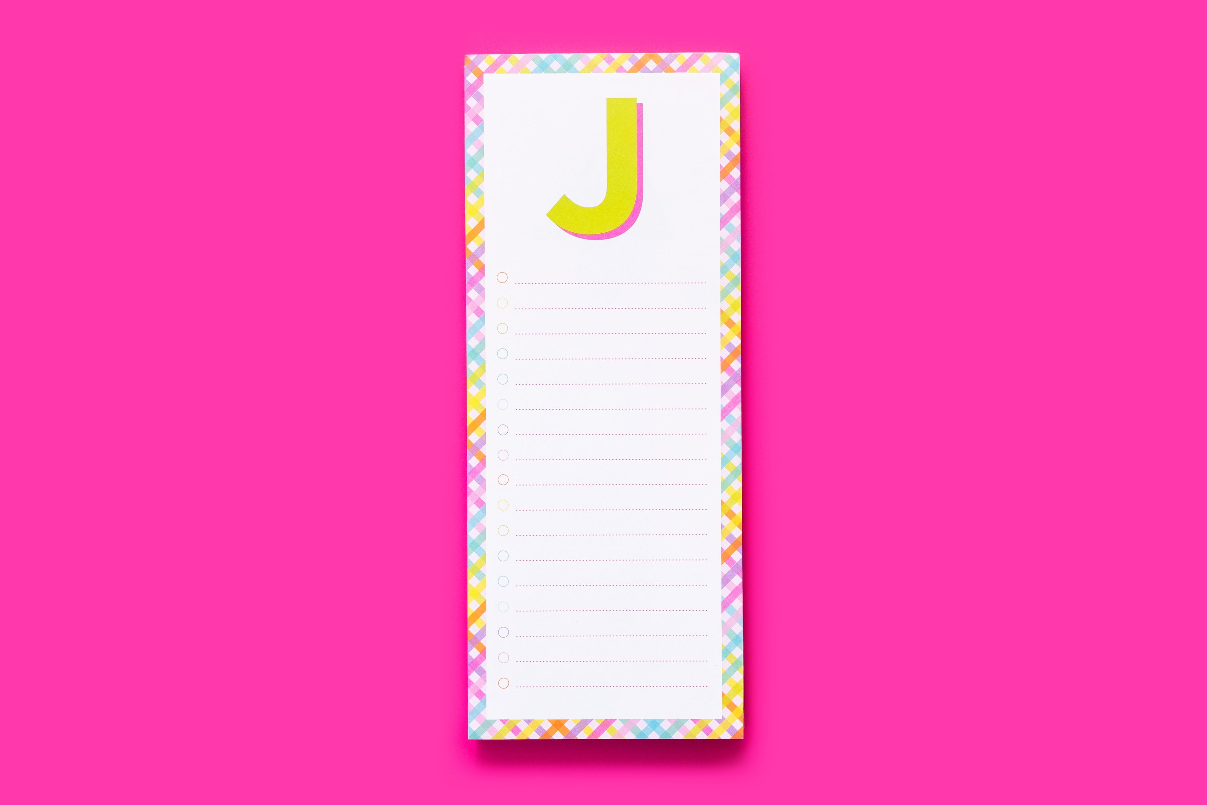 Letter List Pads A-Z