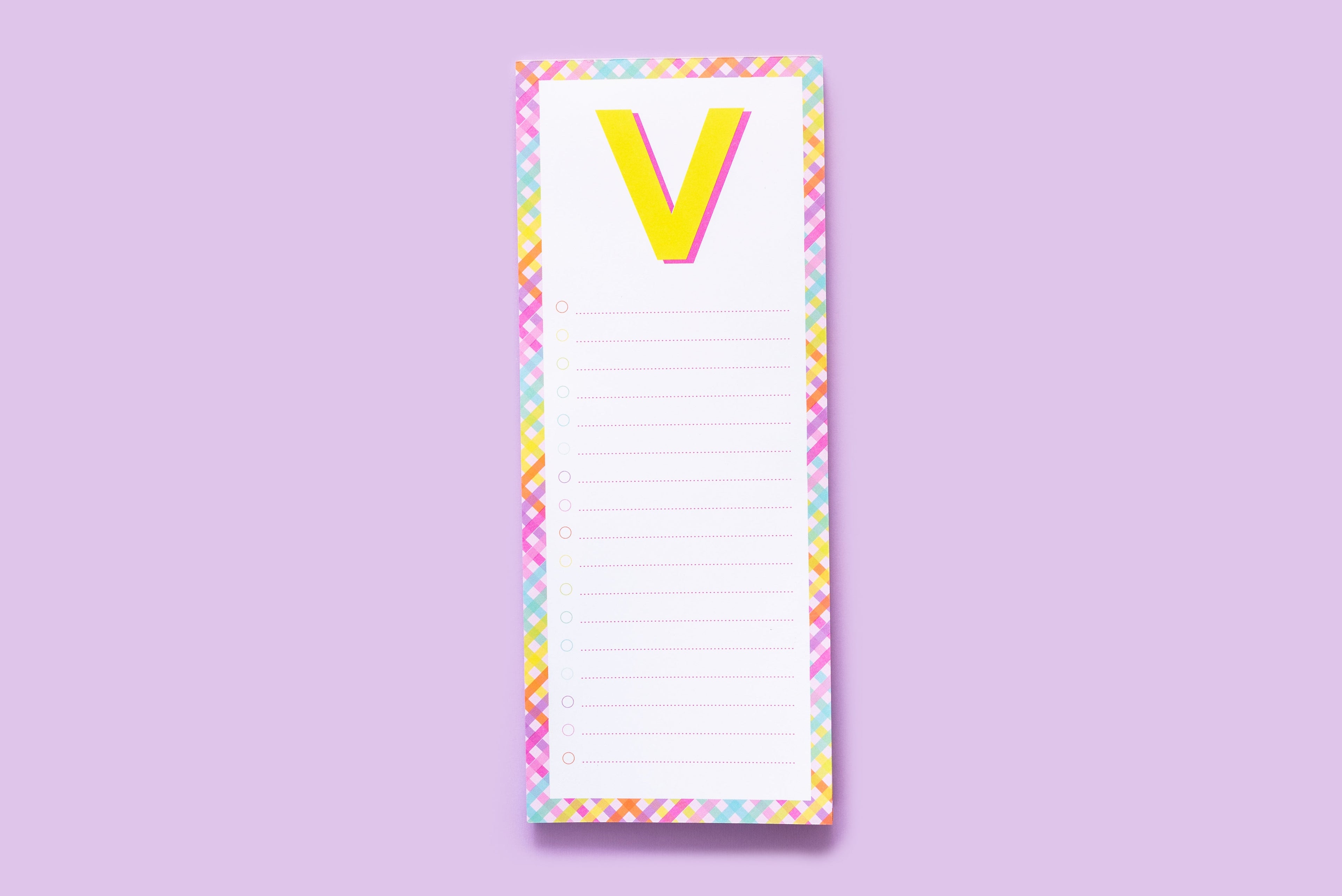 Letter List Pads A-Z