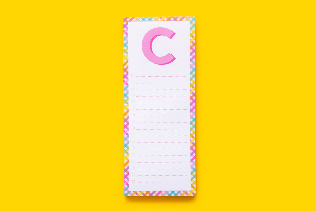 Letter List Pads A-Z
