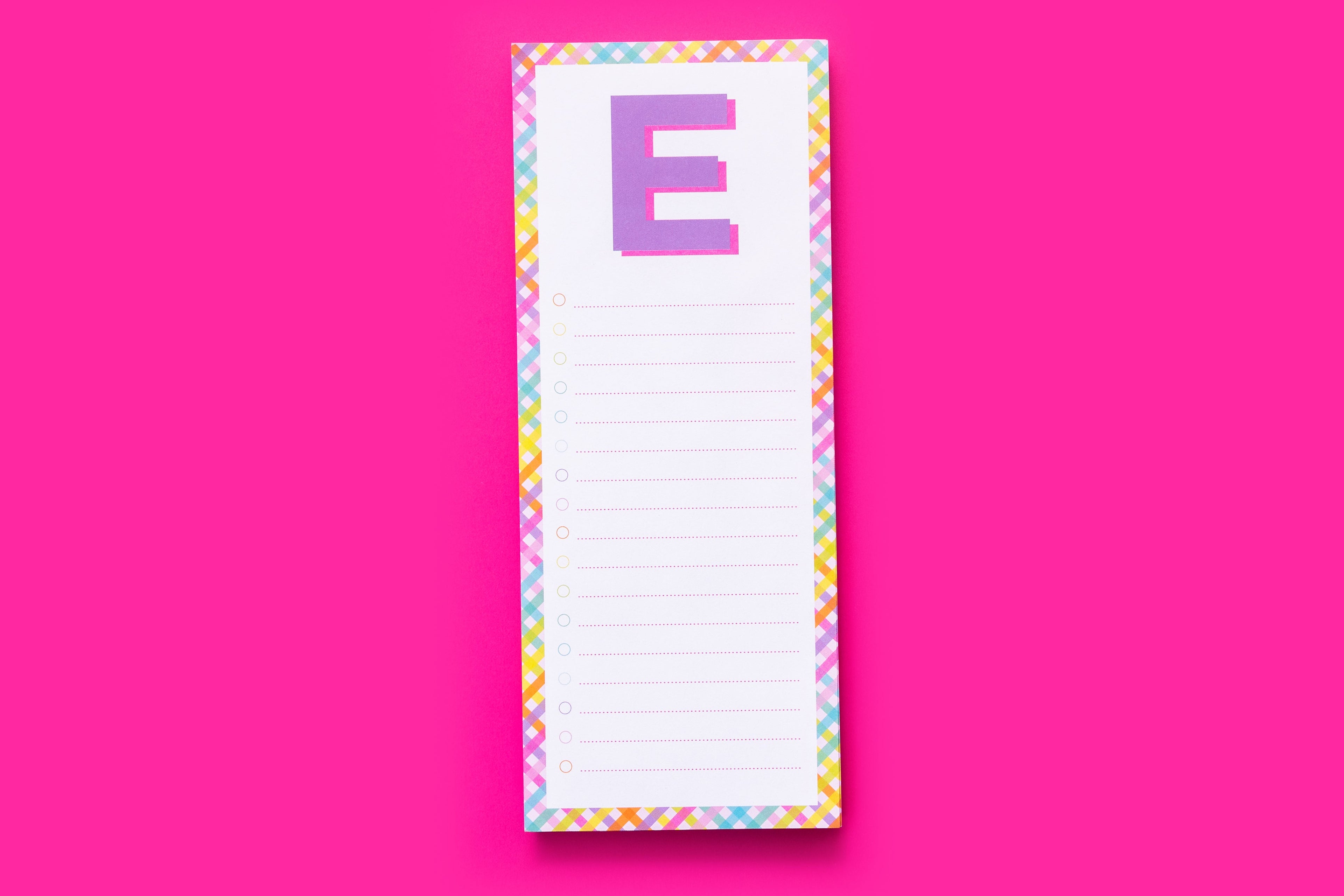 Letter List Pads A-Z