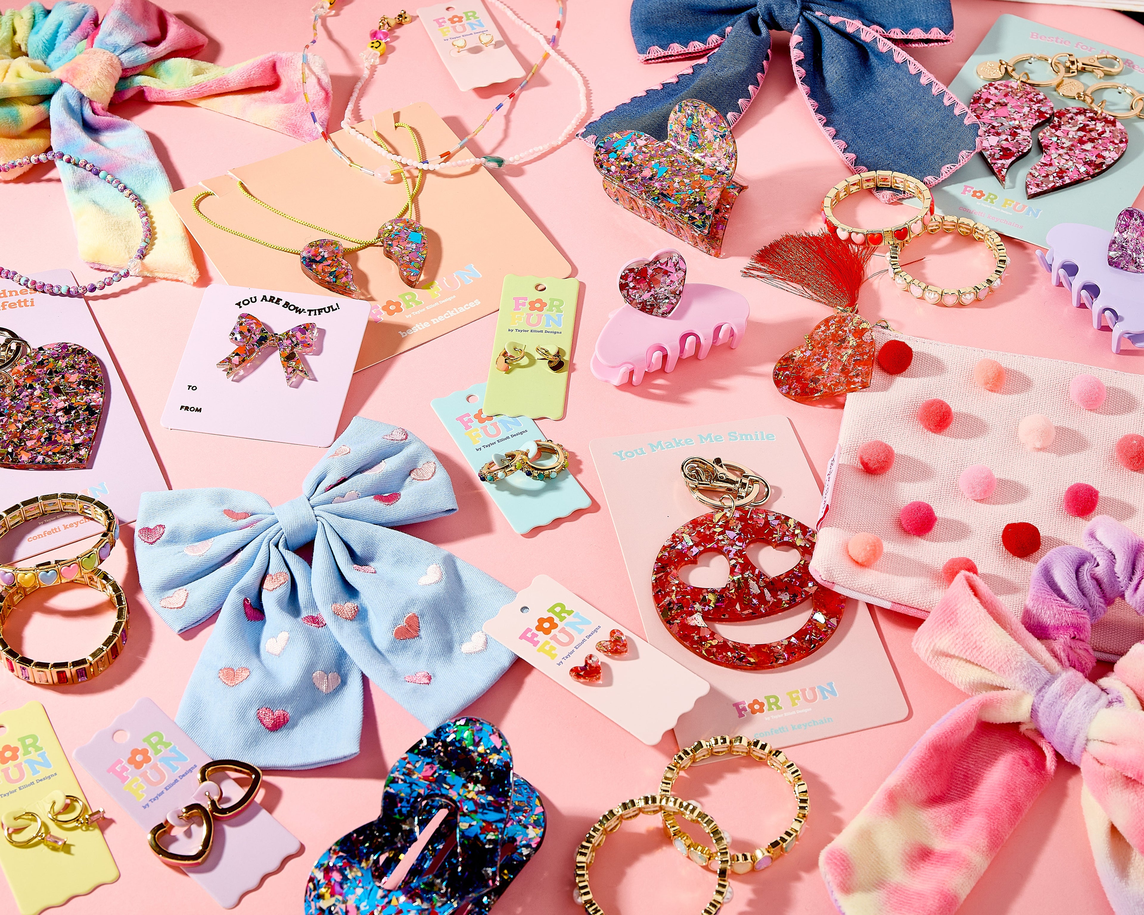 For Fun - Besties Heart Keychain Set