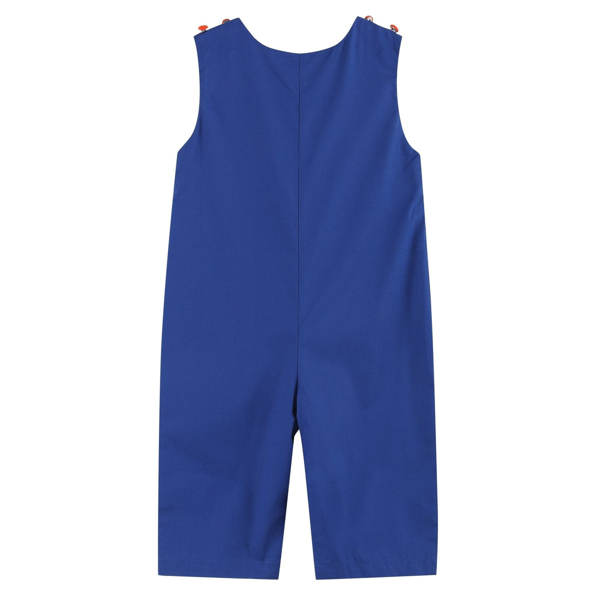 Blue and Orange Football Smocked Longalls