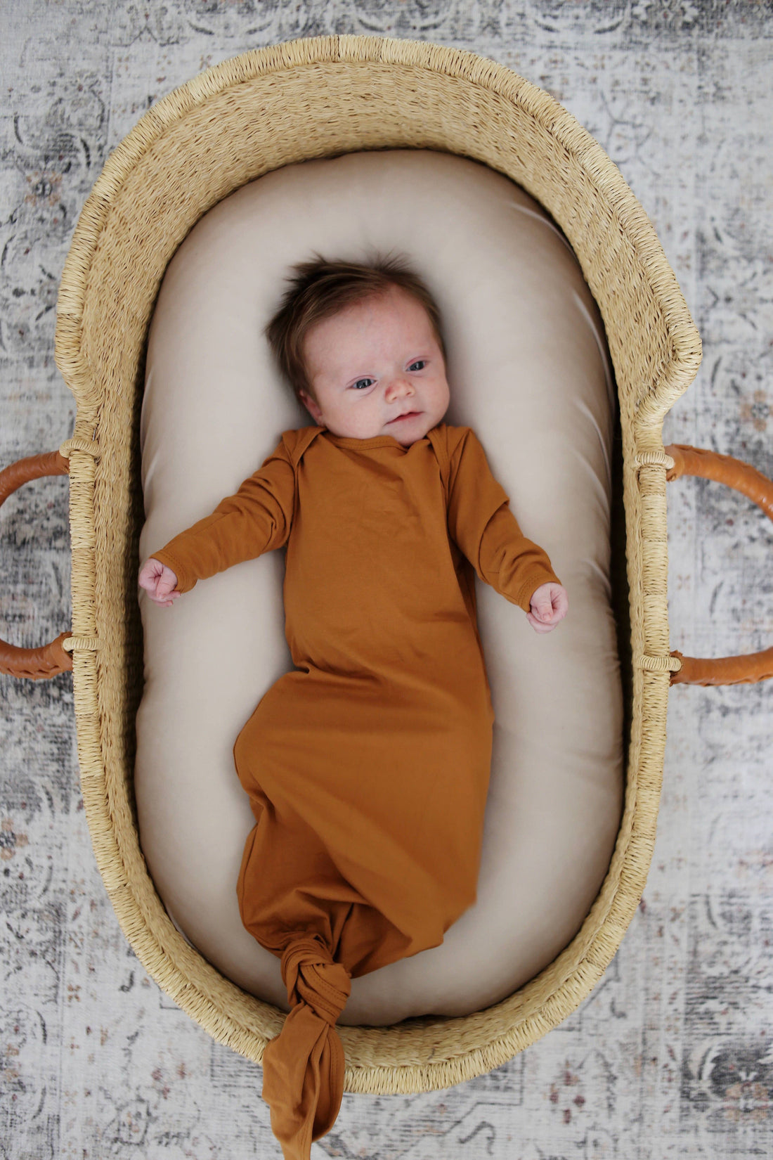 Cinnamon Knotted Gown - Gathering Littles