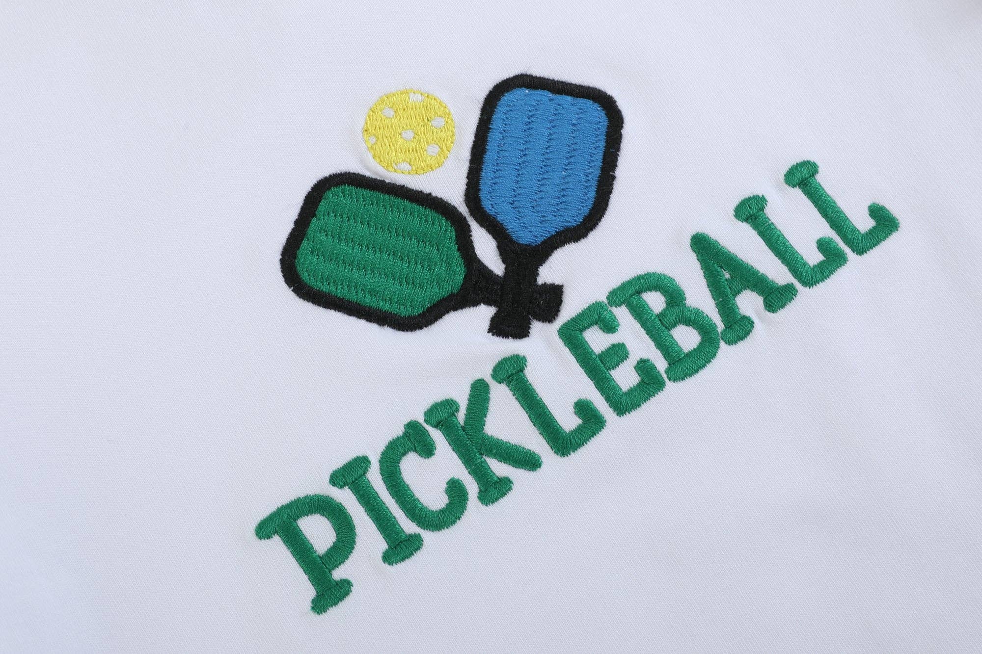 Toddler Pickleball T-Shirt and Green Gingham Shorts Set