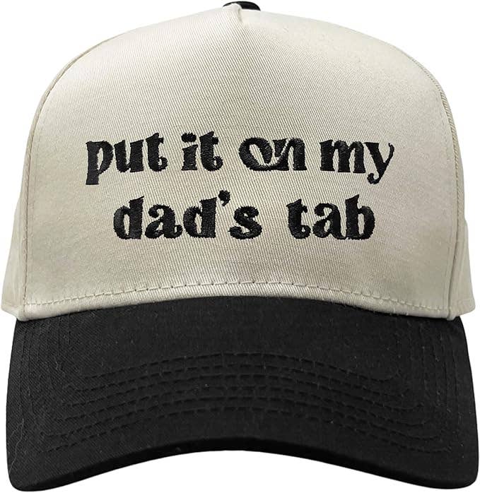 Kids/Baby Two Tone Vintage Baseball Cap - Put It on My Dad&