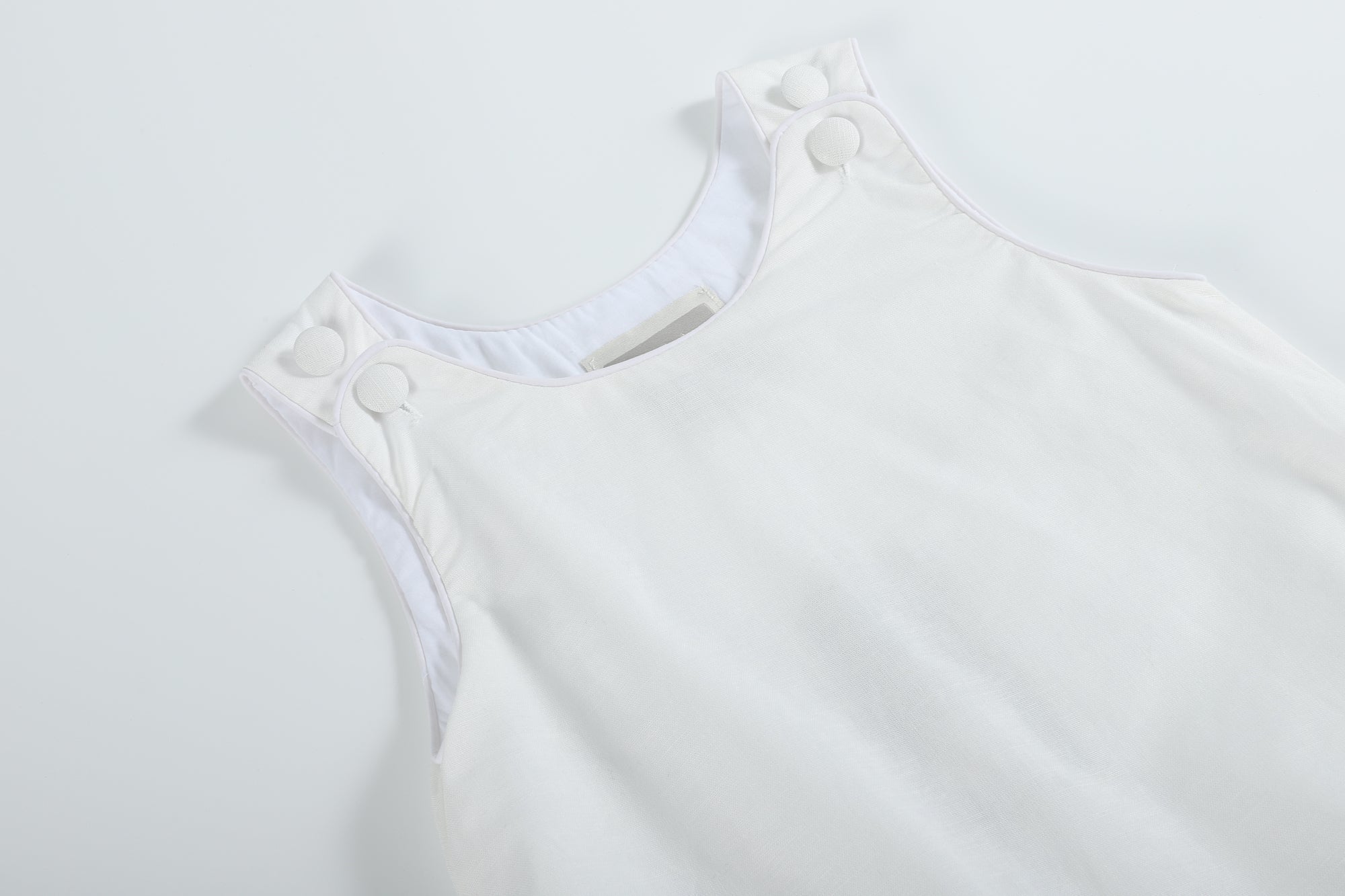 Classic White Bubble Romper