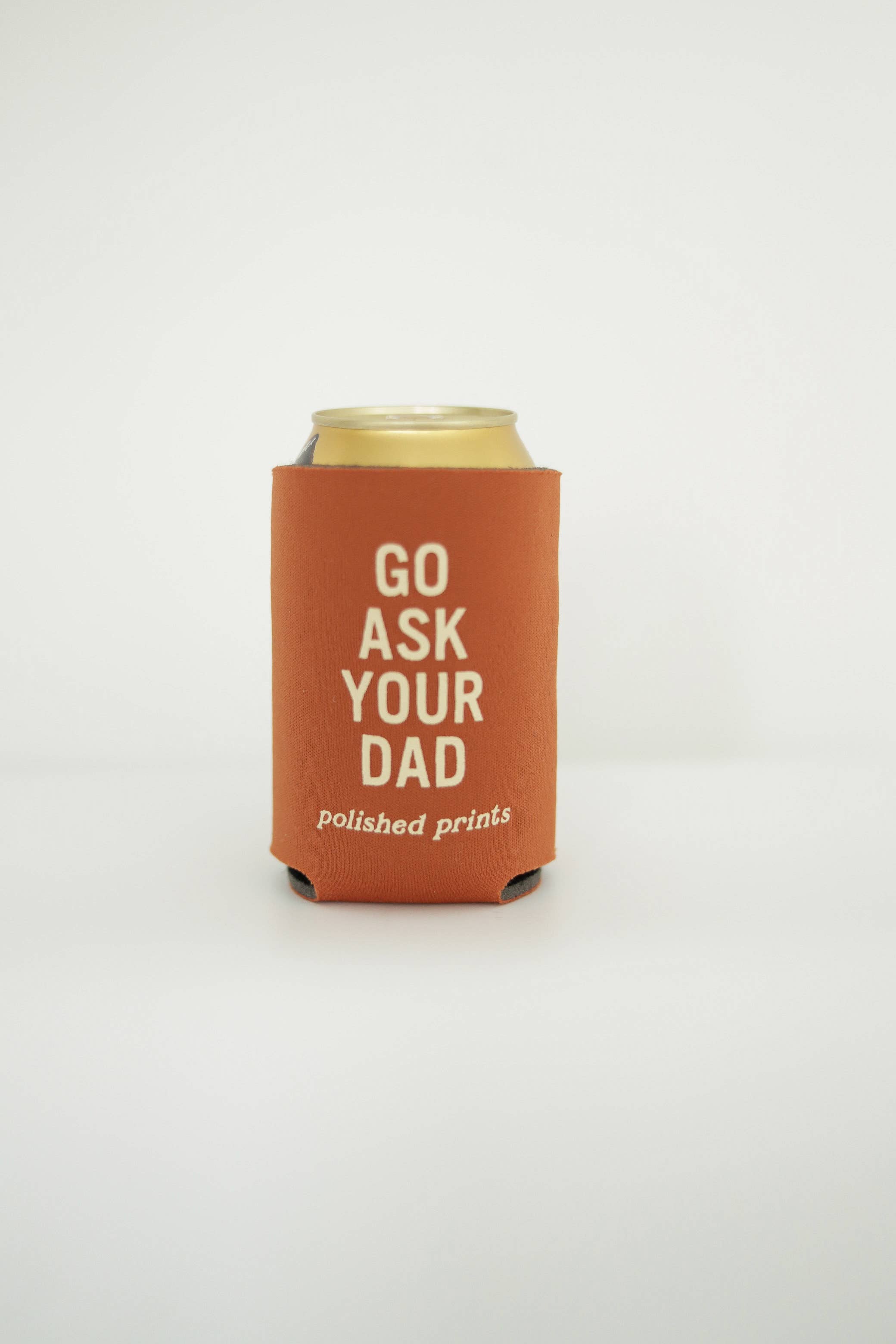 Ask Dad | Funny Printed Regular Can Drink Koozie