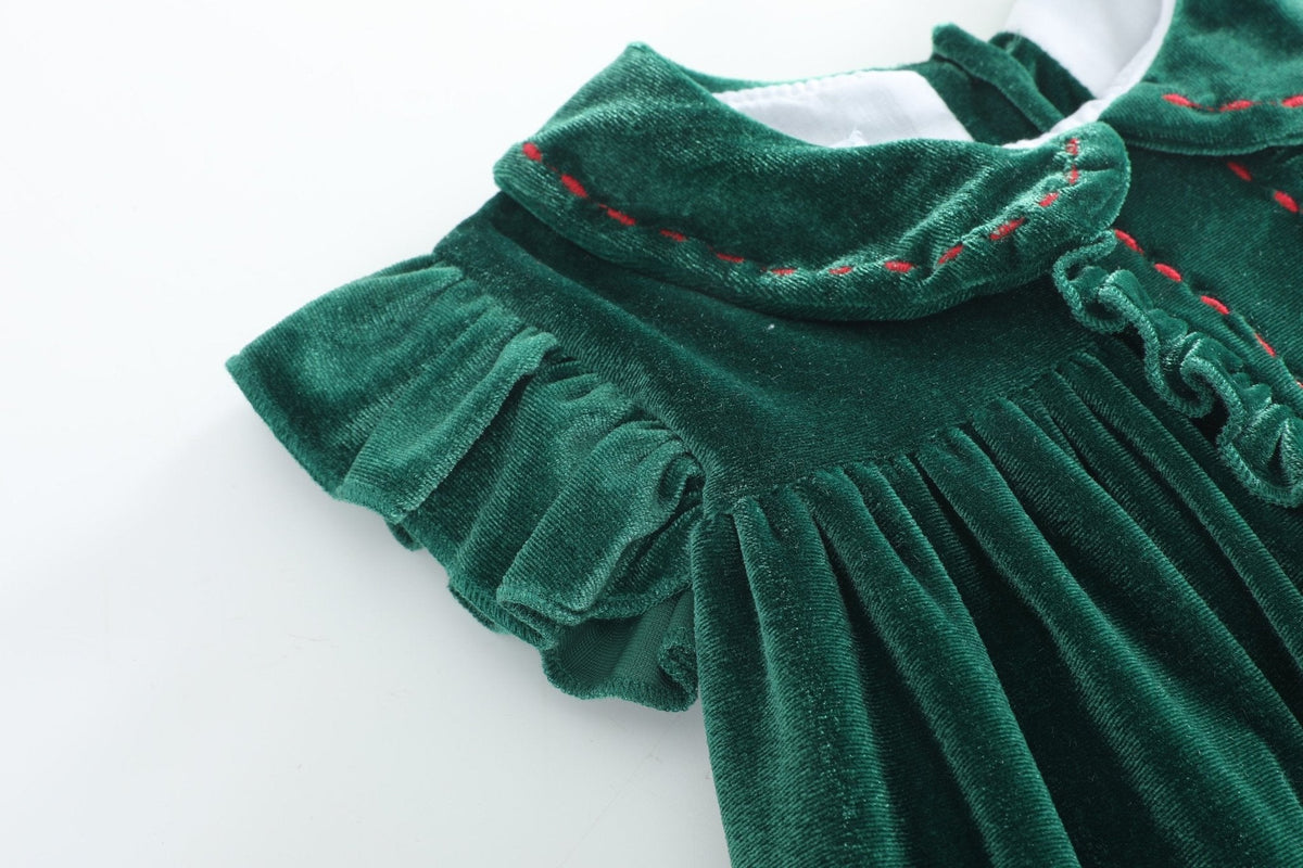 Green Velvet Holiday Dress