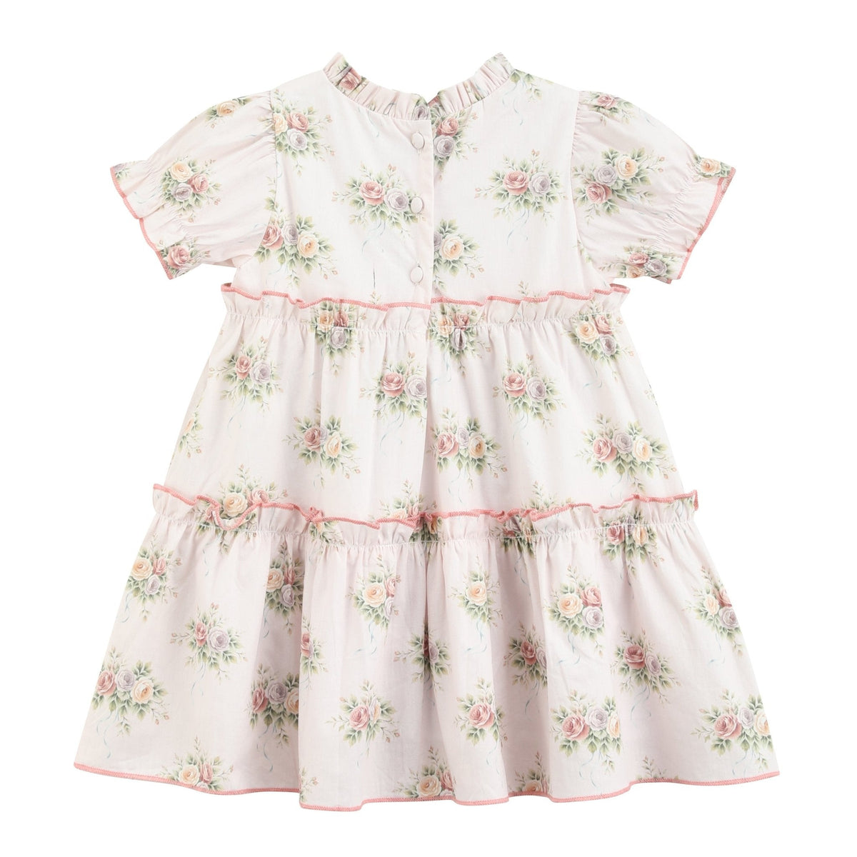 Heirloom Custom Rose Layered Ruffle Dress