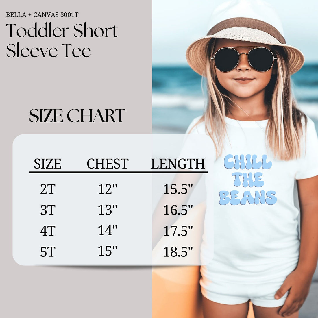 Chill the Beans Bluey-Inspired Shirt, Funny Baby Onesie, Cute Toddler Retro Shirt - Retro Natural Infant, Toddler &amp; Youth Tee - Gathering Littles