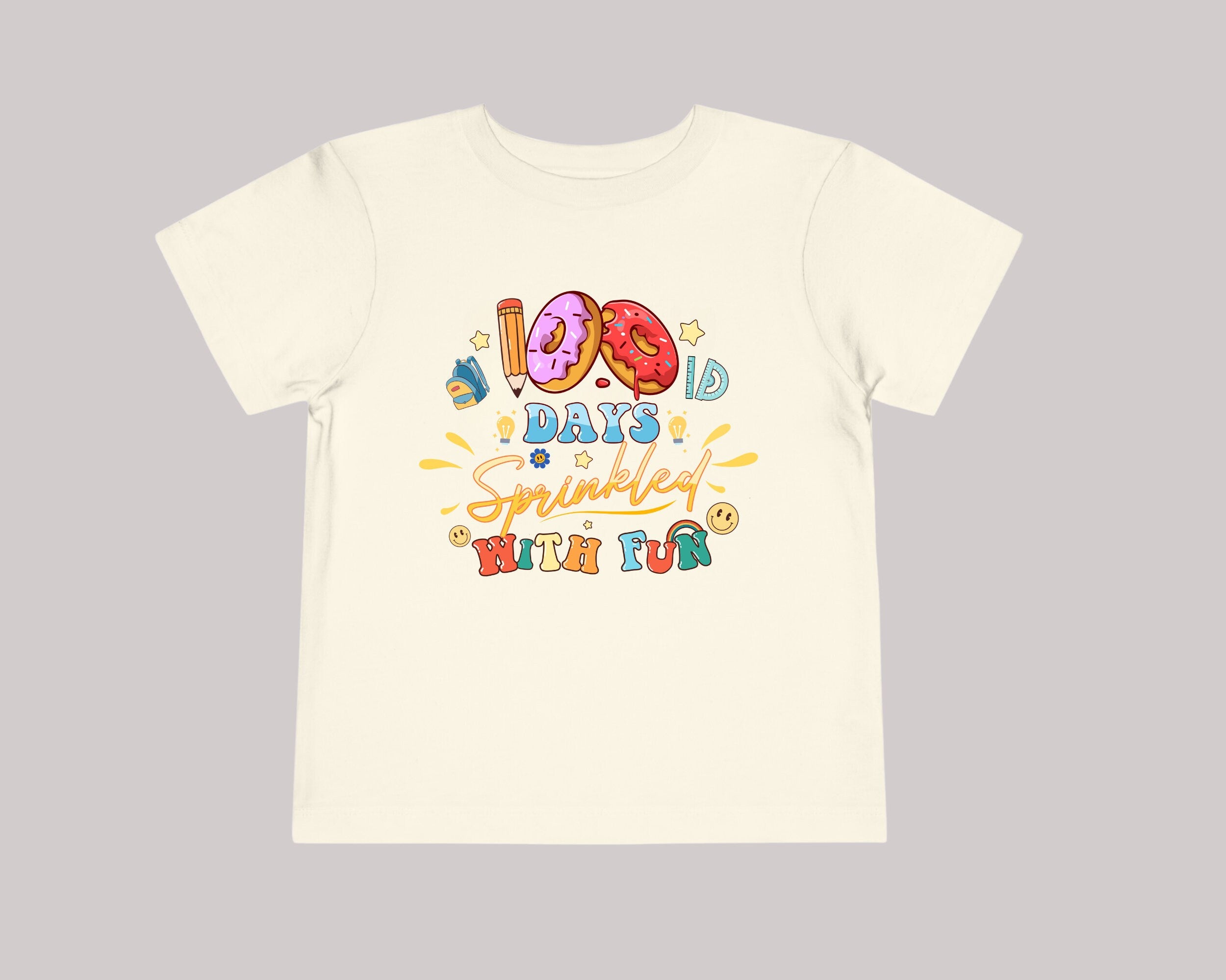 100 Days Of School Shirt, 100 Days Brighter Shirt, Teacher Shirt, 100th Day Of School, 100 Days Donuts, Kids 100 Days of School Shirt