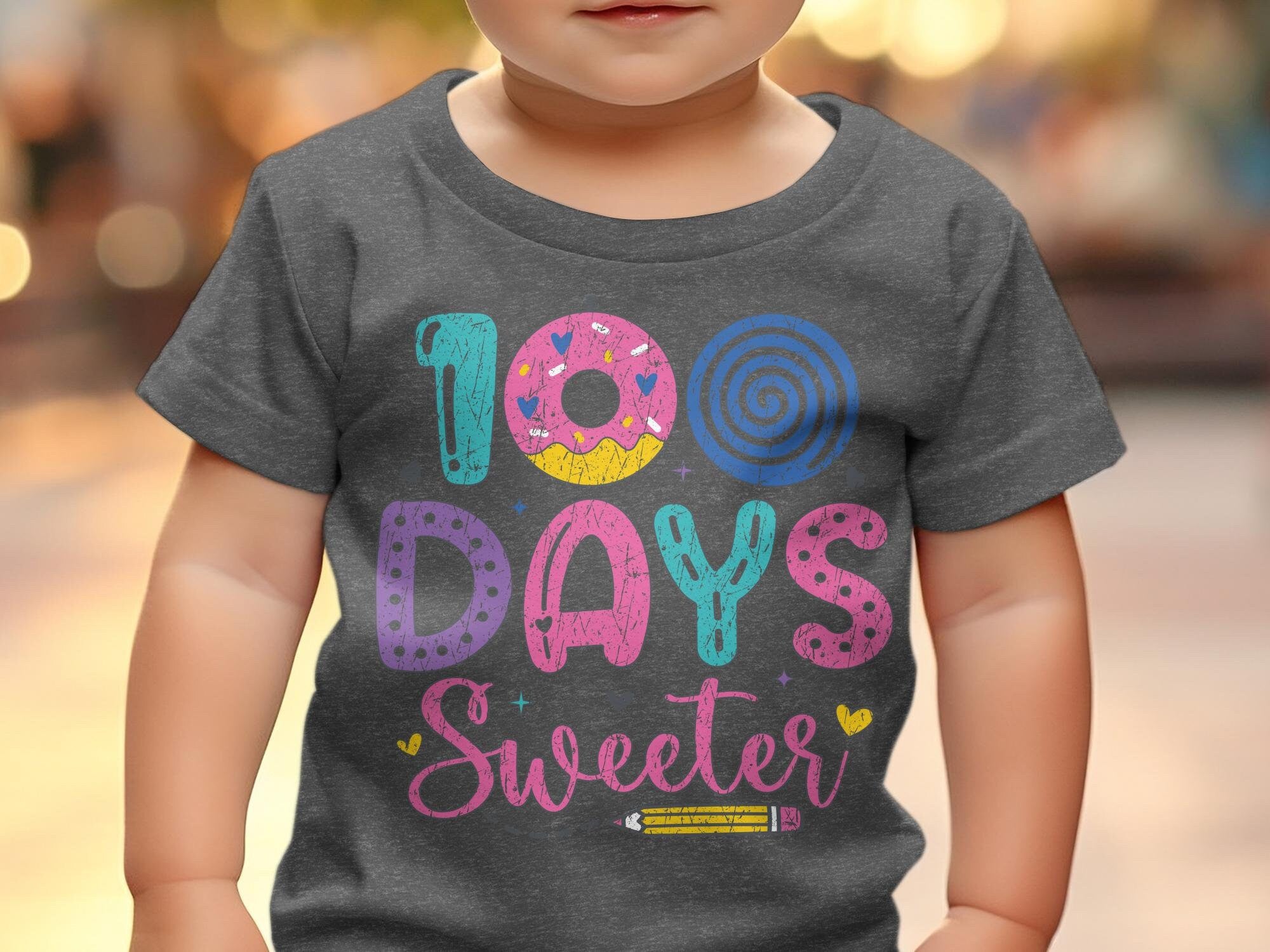 100 Days Sweeter T-Shirt, 100 Days of School Sweatshirt, 100 Days Celebration Shirt, Teacher Sweater, Teacher Gift, Cute Teacher Shirt