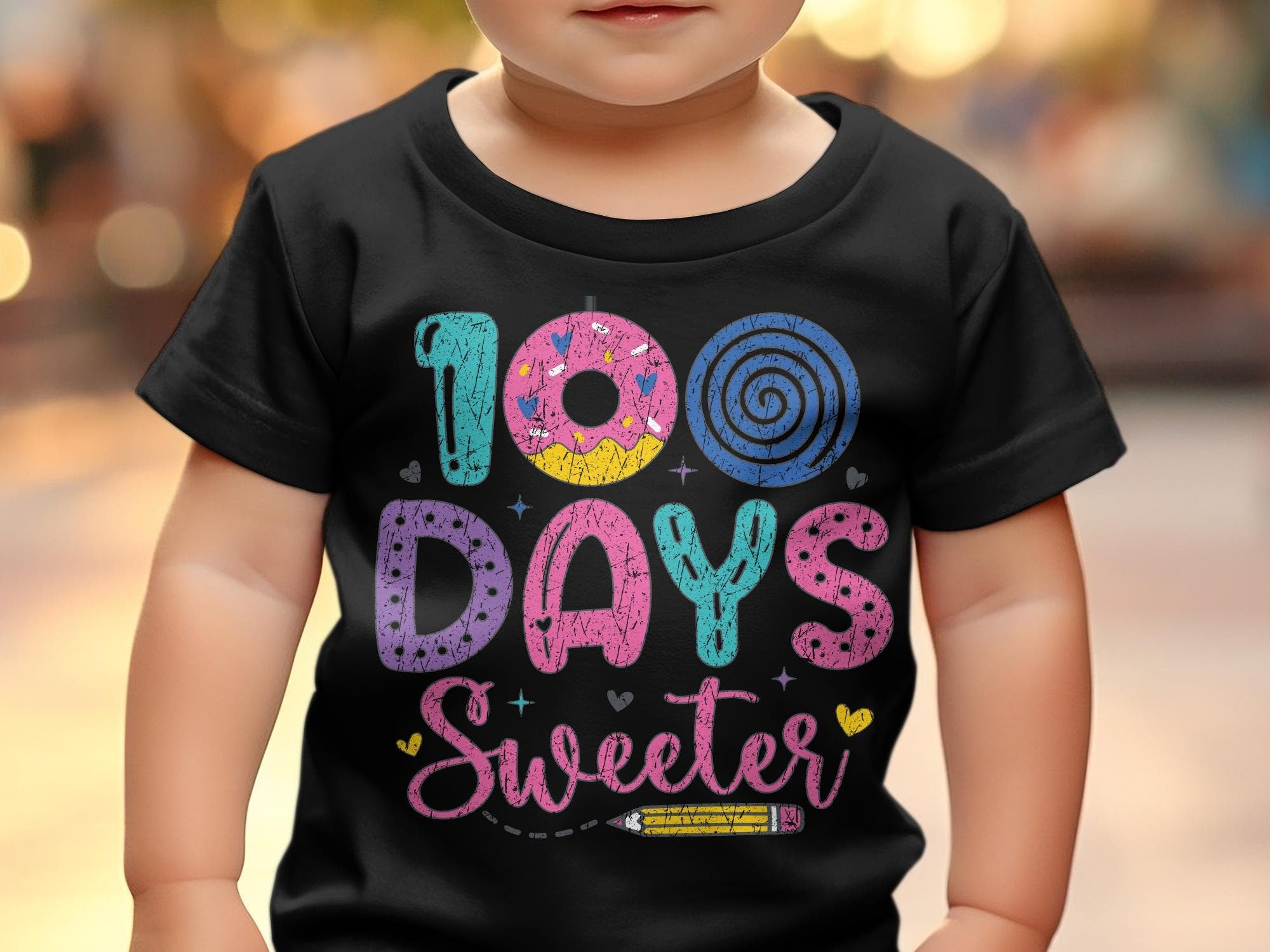 100 Days Sweeter T-Shirt, 100 Days of School Sweatshirt, 100 Days Celebration Shirt, Teacher Sweater, Teacher Gift, Cute Teacher Shirt