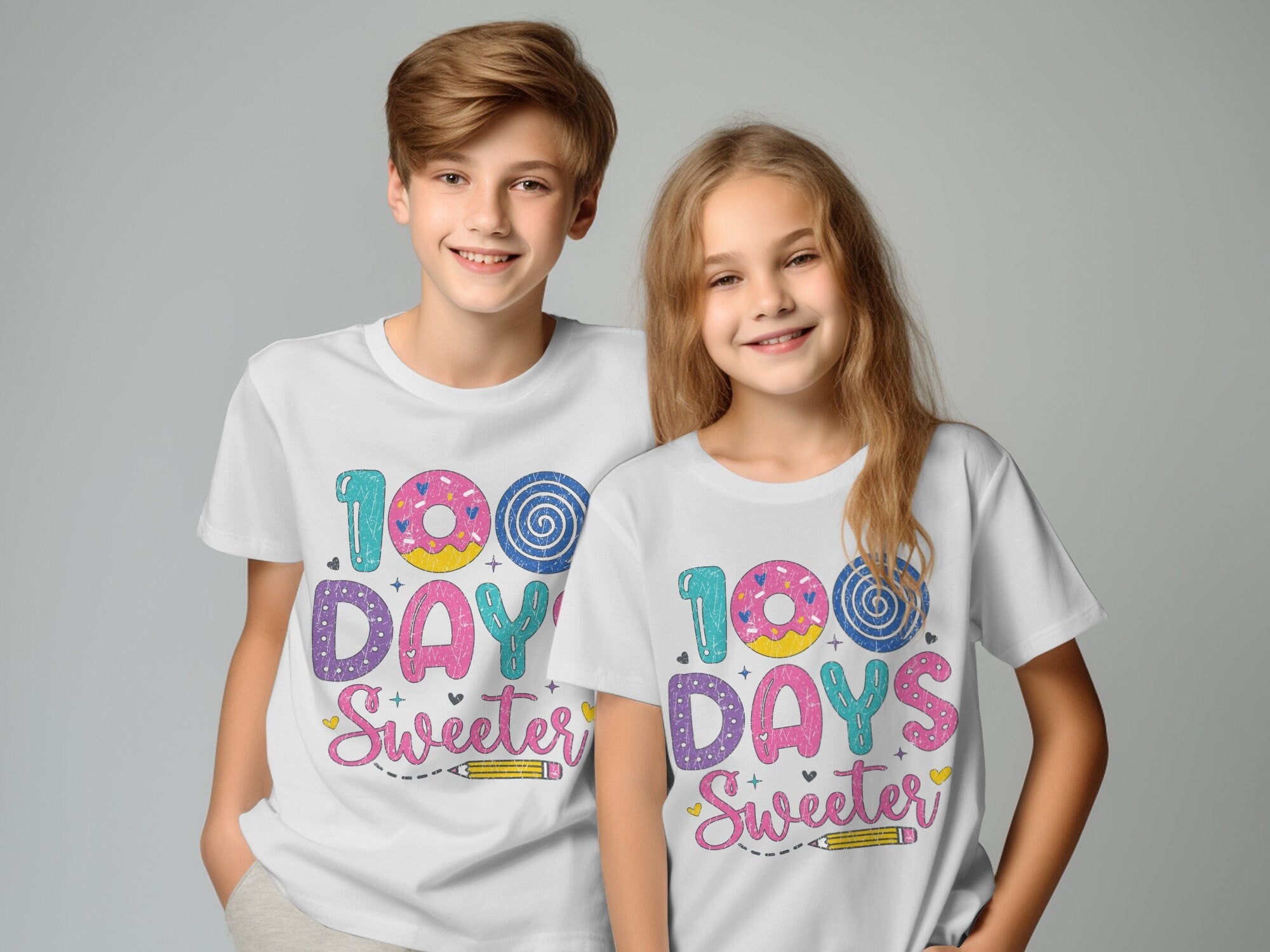100 Days Sweeter T-Shirt, 100 Days of School Sweatshirt, 100 Days Celebration Shirt, Teacher Sweater, Teacher Gift, Cute Teacher Shirt