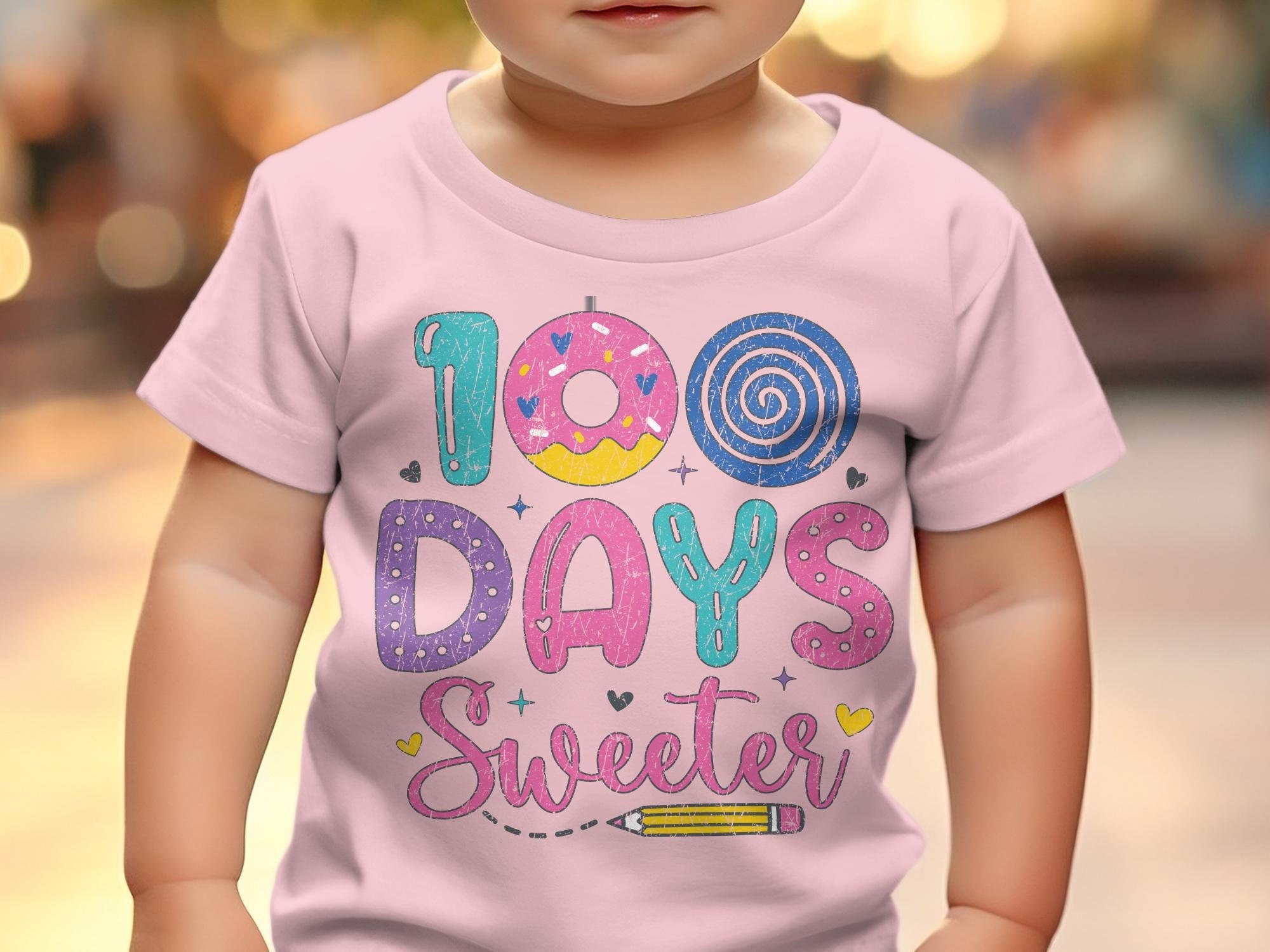 100 Days Sweeter T-Shirt, 100 Days of School Sweatshirt, 100 Days Celebration Shirt, Teacher Sweater, Teacher Gift, Cute Teacher Shirt