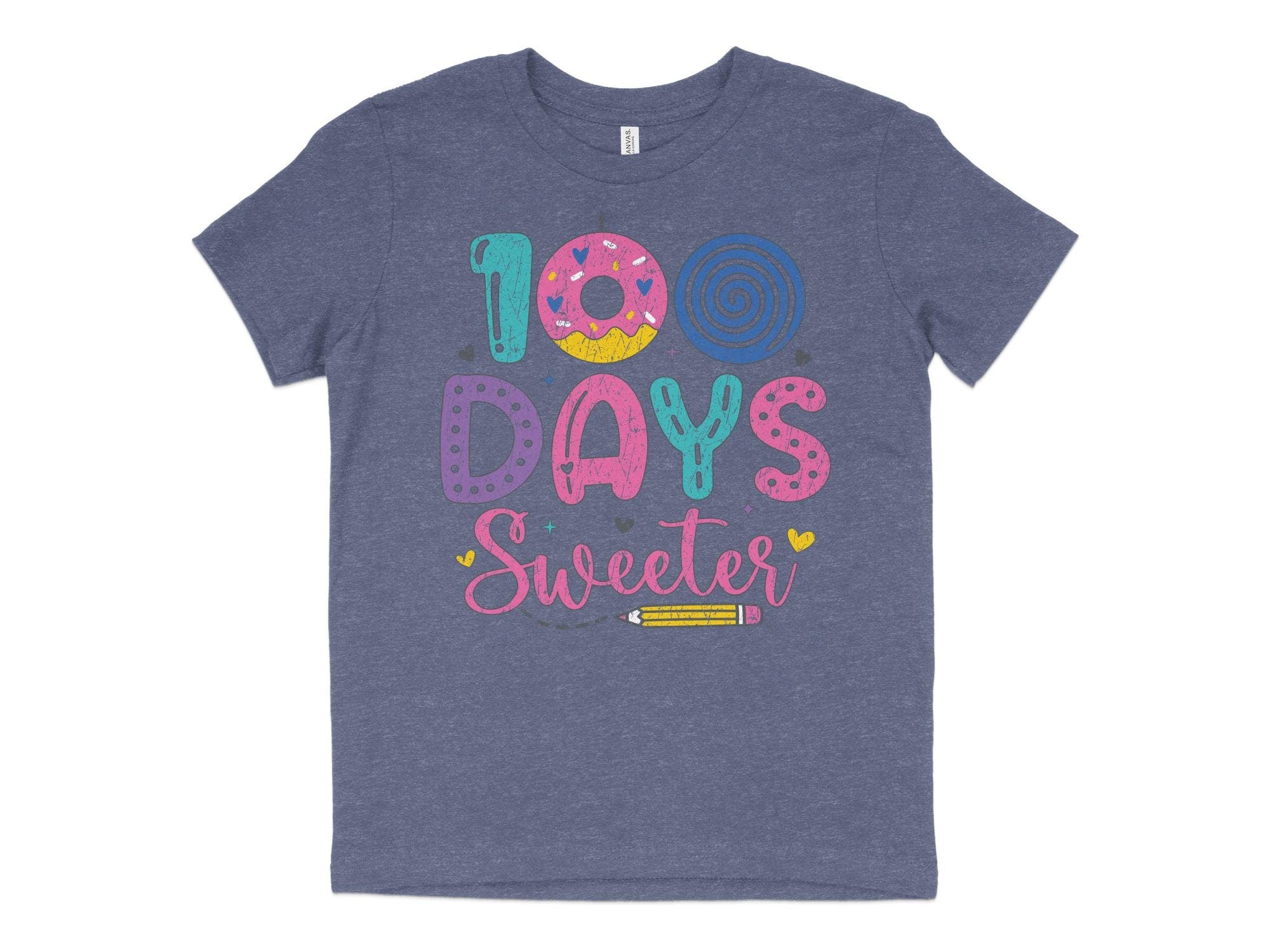 100 Days Sweeter T-Shirt, 100 Days of School Sweatshirt, 100 Days Celebration Shirt, Teacher Sweater, Teacher Gift, Cute Teacher Shirt