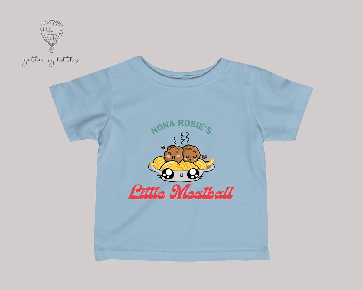 CUSTOM Little Meatball Baby Onesies® Baby Bodysuit Funny Baby Italian Baby Cute Baby Gift Food Kids Tshirt - Nona&