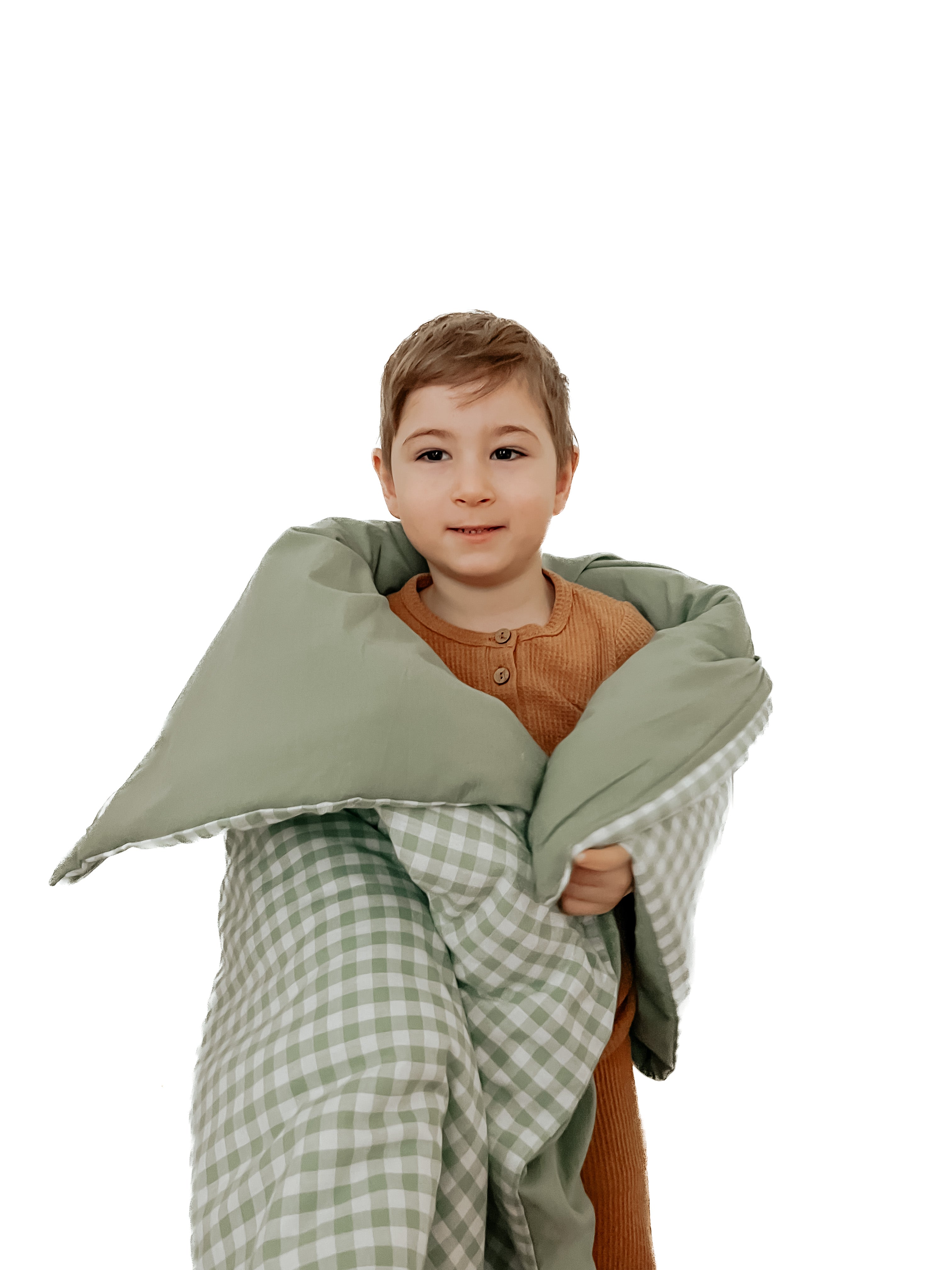 Ivy Gingham Quilted Blanket