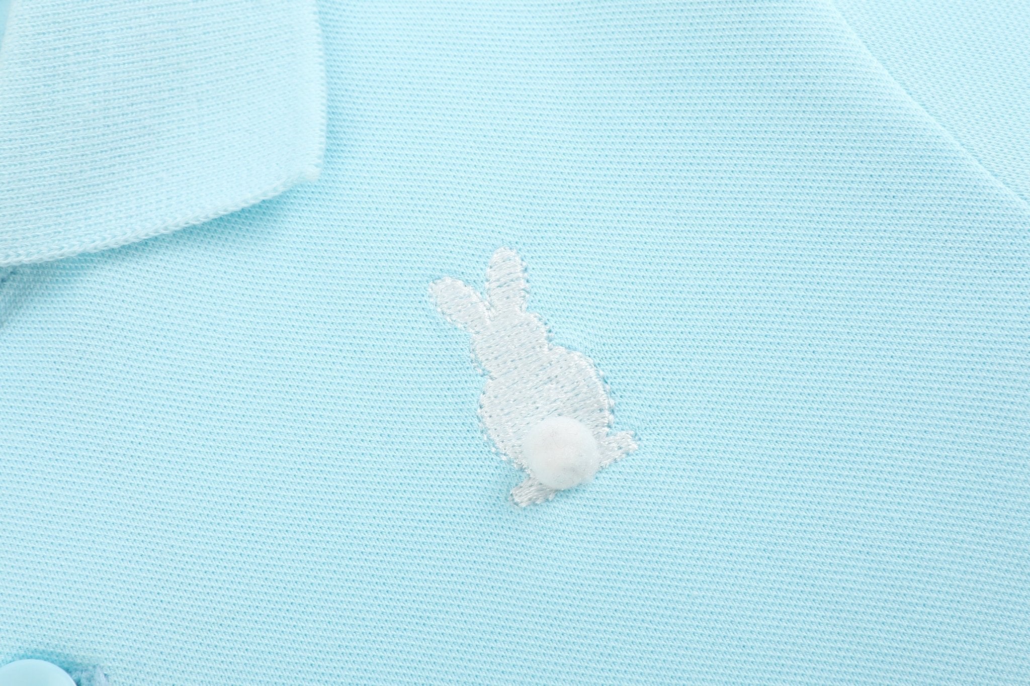 Light Blue Easter Bunny Polo Shirt