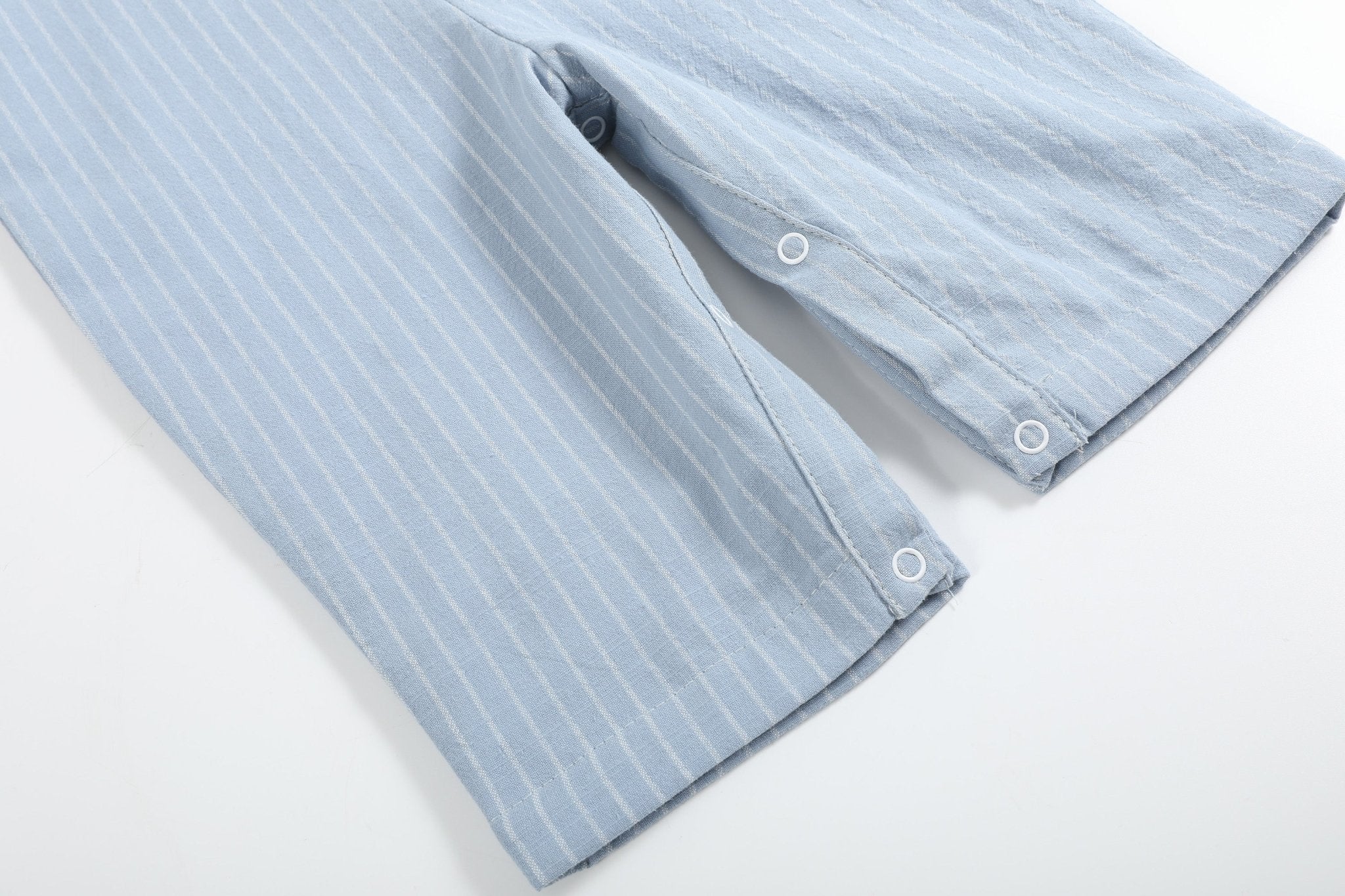 Light Blue Pinstripe Smocked Jon Jons