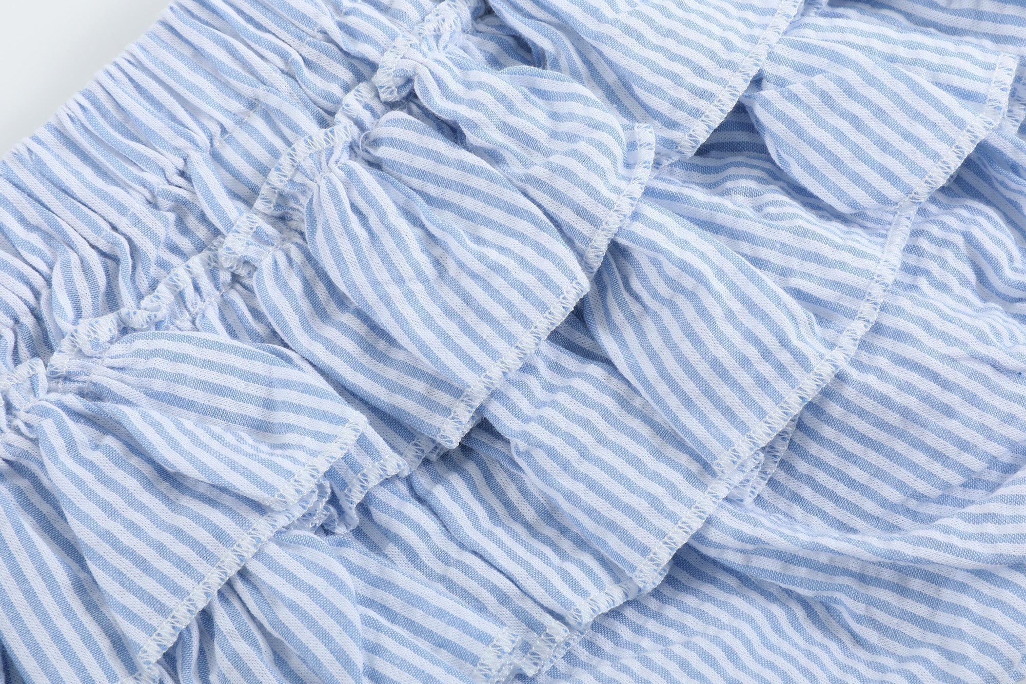 Light Blue Seersucker Turtle 2pc Bloomer Set