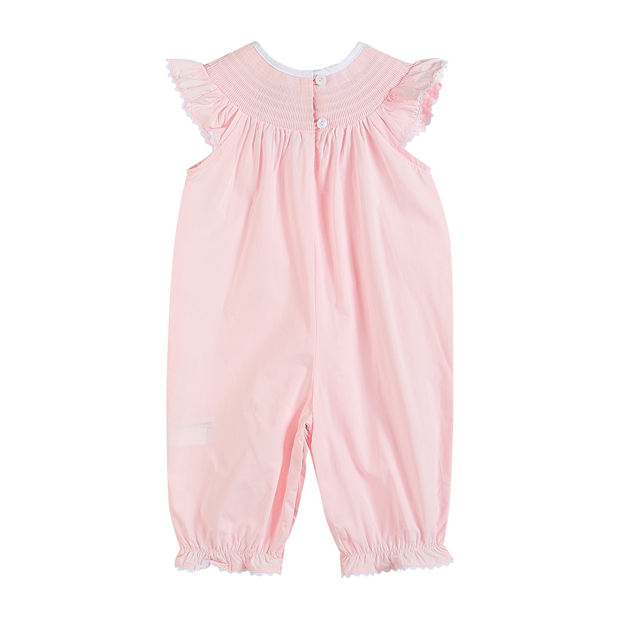 Light Pink Bunny Smocked Romper