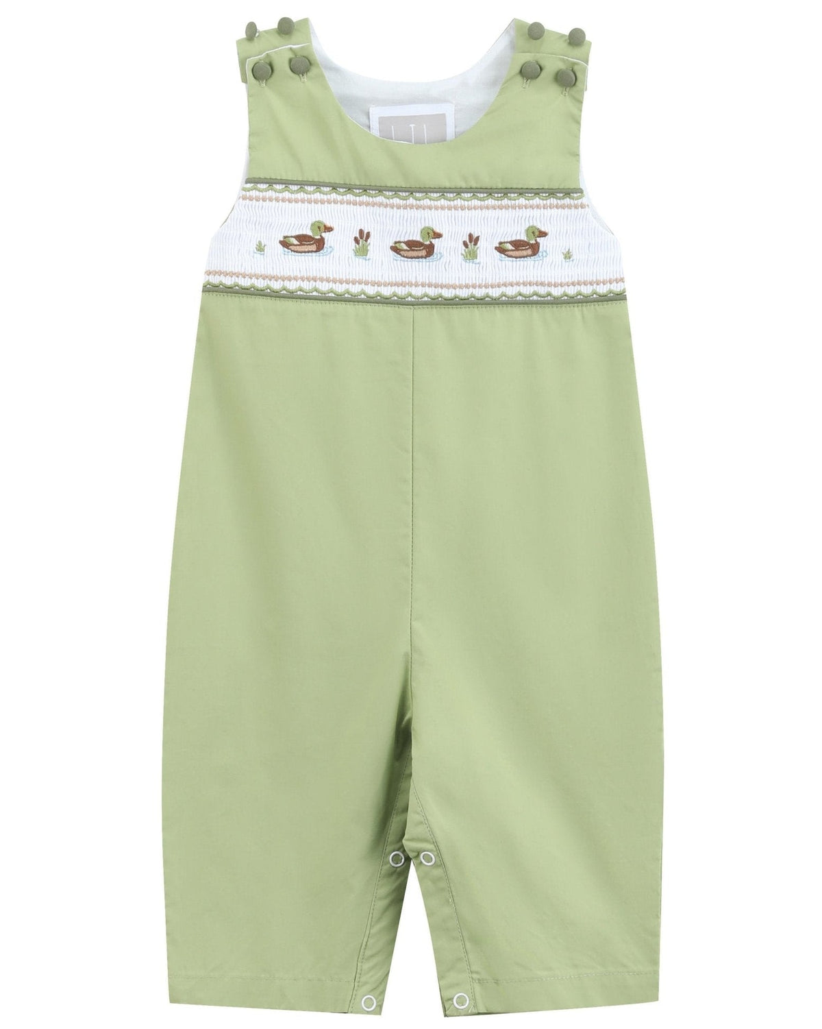 Pistachio Green Mallard Duck Smocked Longall