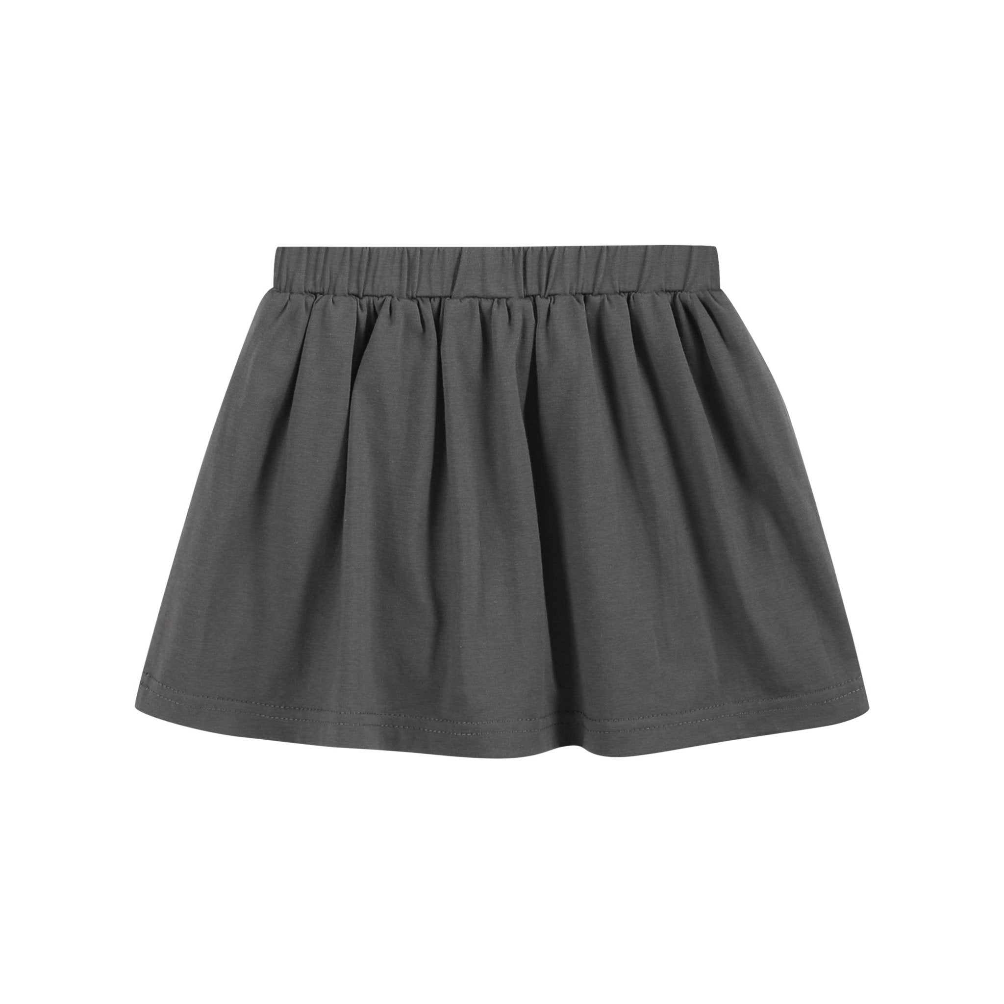 Purple Halloween Ruffle Top and Gray Skort Set