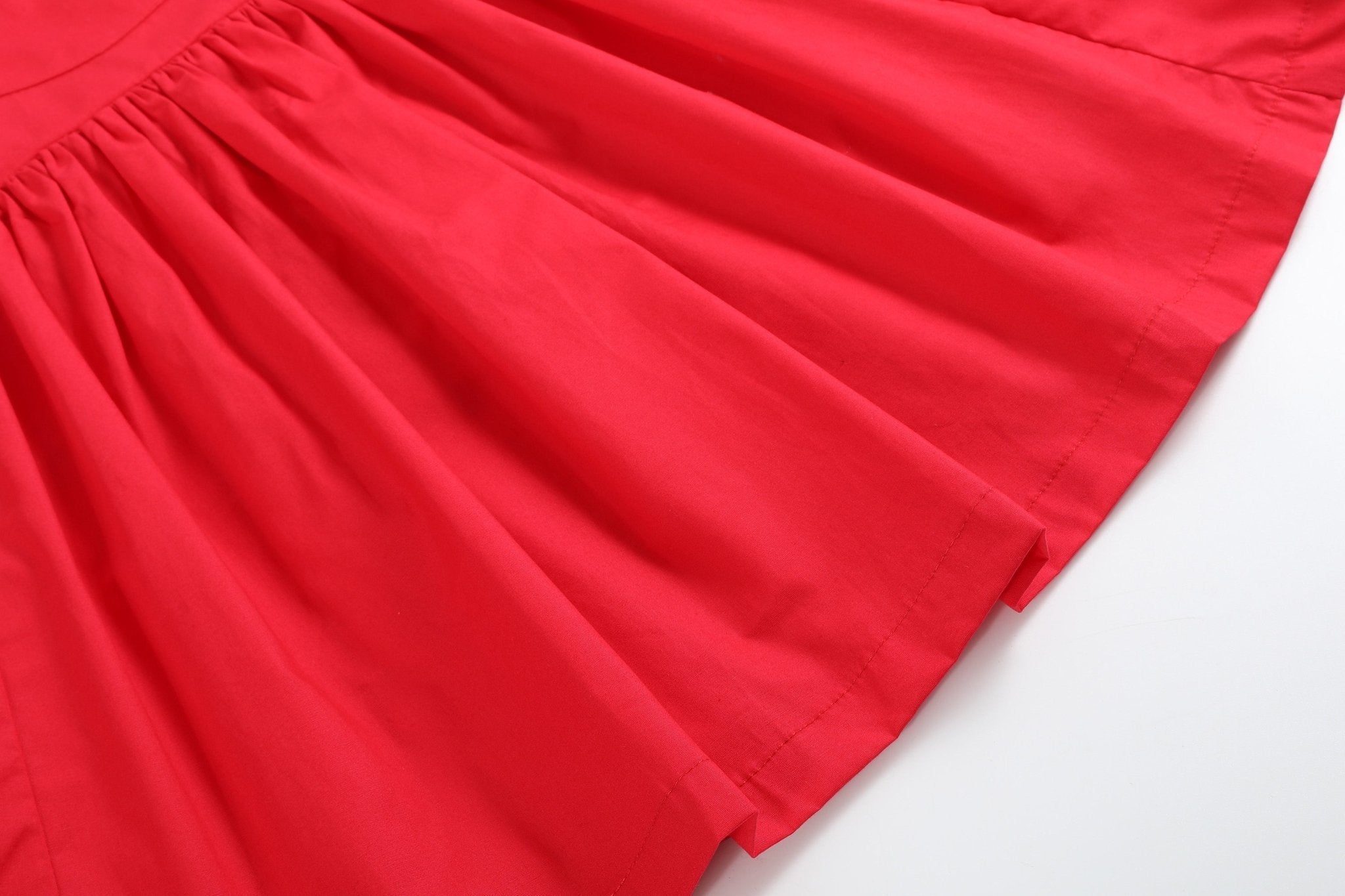 Red Ruffle Jumper Dress