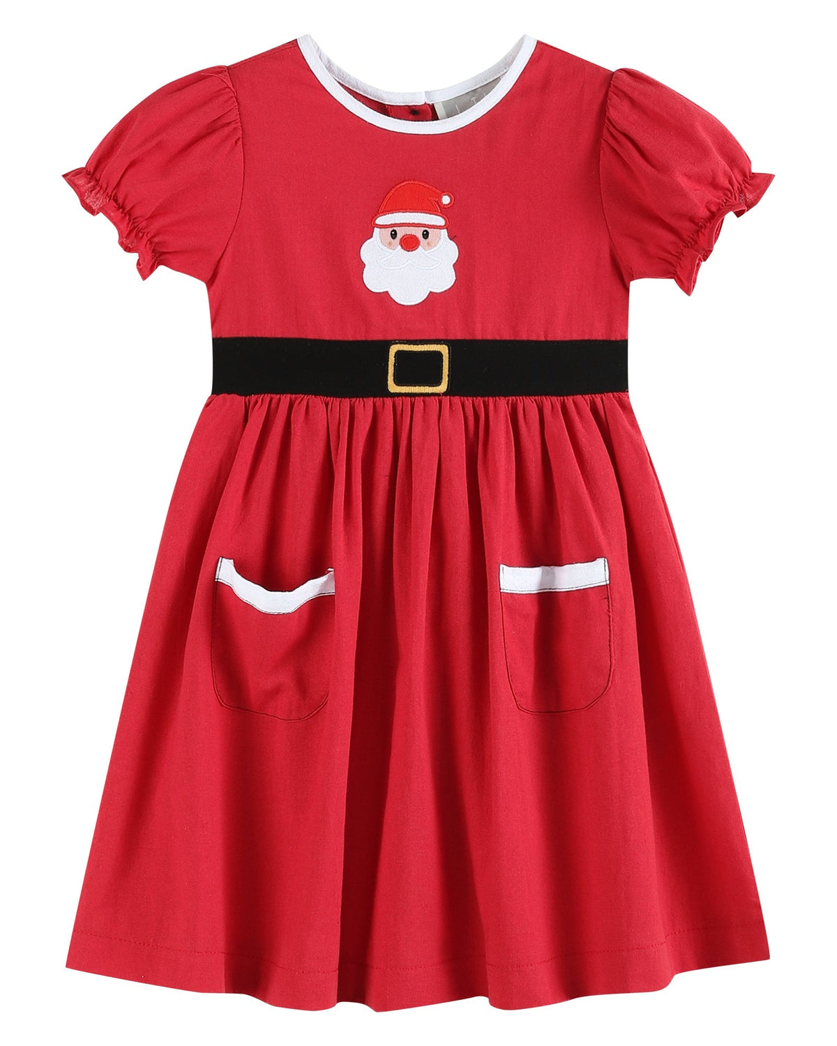 Red Santa Dress with Black Sash