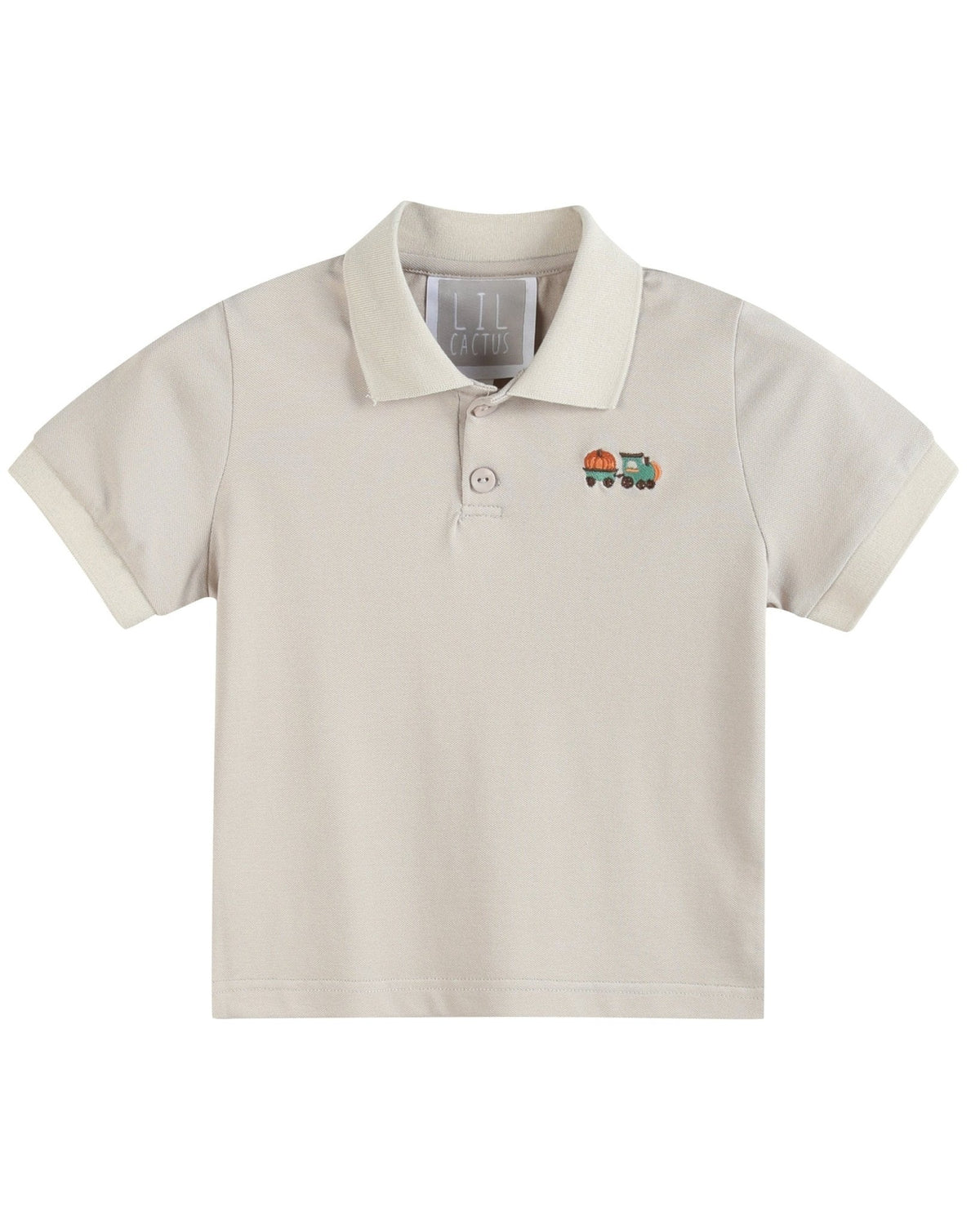 Sand Beige Tractor Polo Golf Shirt